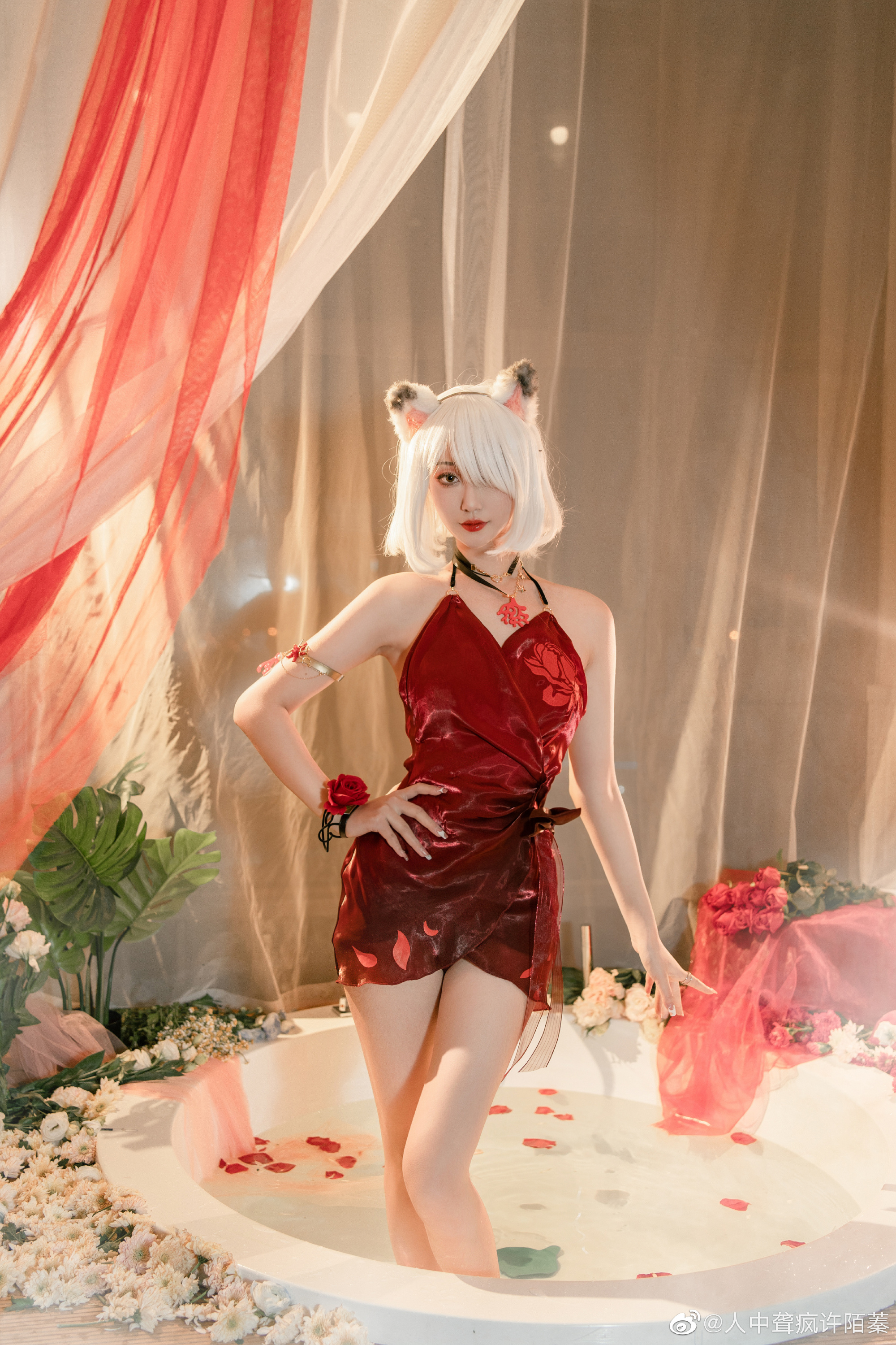 永劫无间cos 宁红夜•午后瑰夏@人中聋疯许陌蓁 COSPLAY-第2张