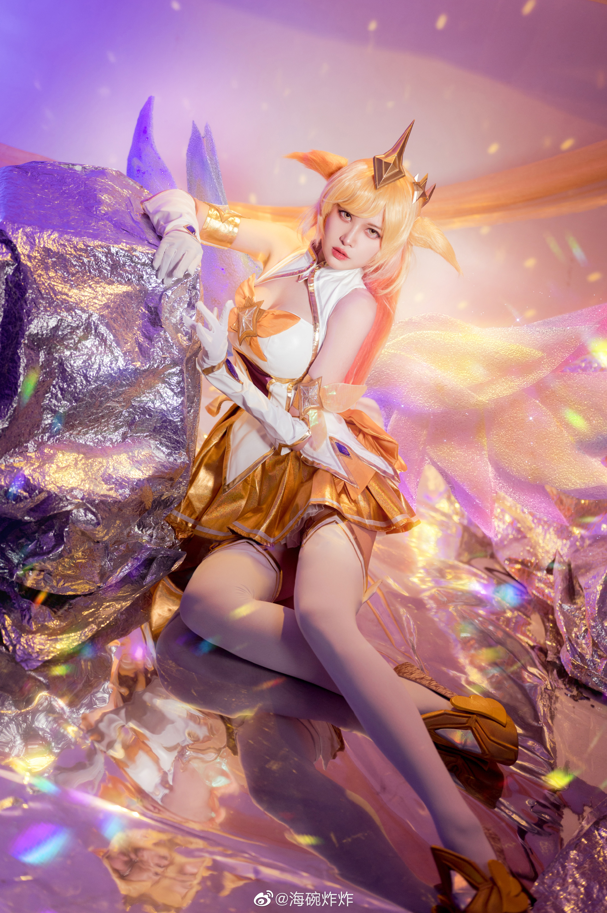 【COS】英雄联盟 星之守护者 索拉卡@海碗炸炸 COSPLAY-第5张