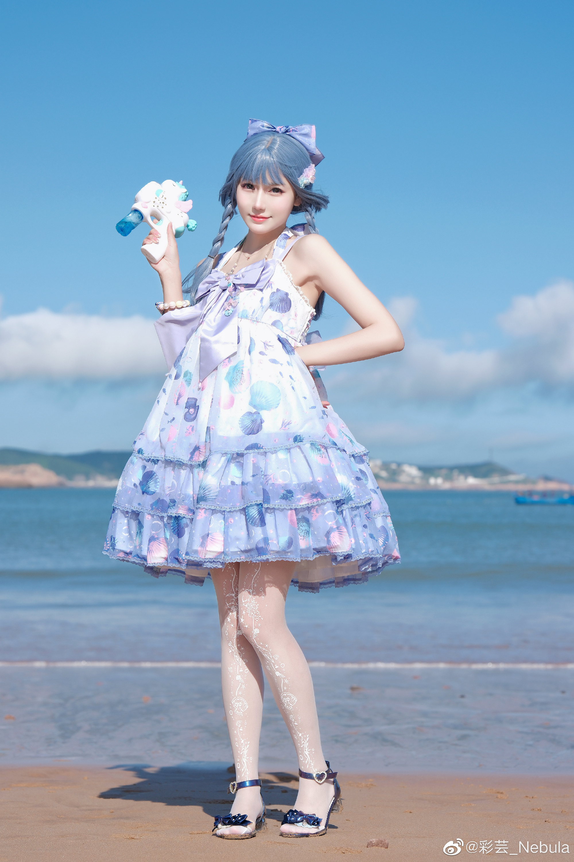 Lolita 贝壳🌊大海🏖️沙滩🌞阳光@彩芸_Nebula COSPLAY-第7张