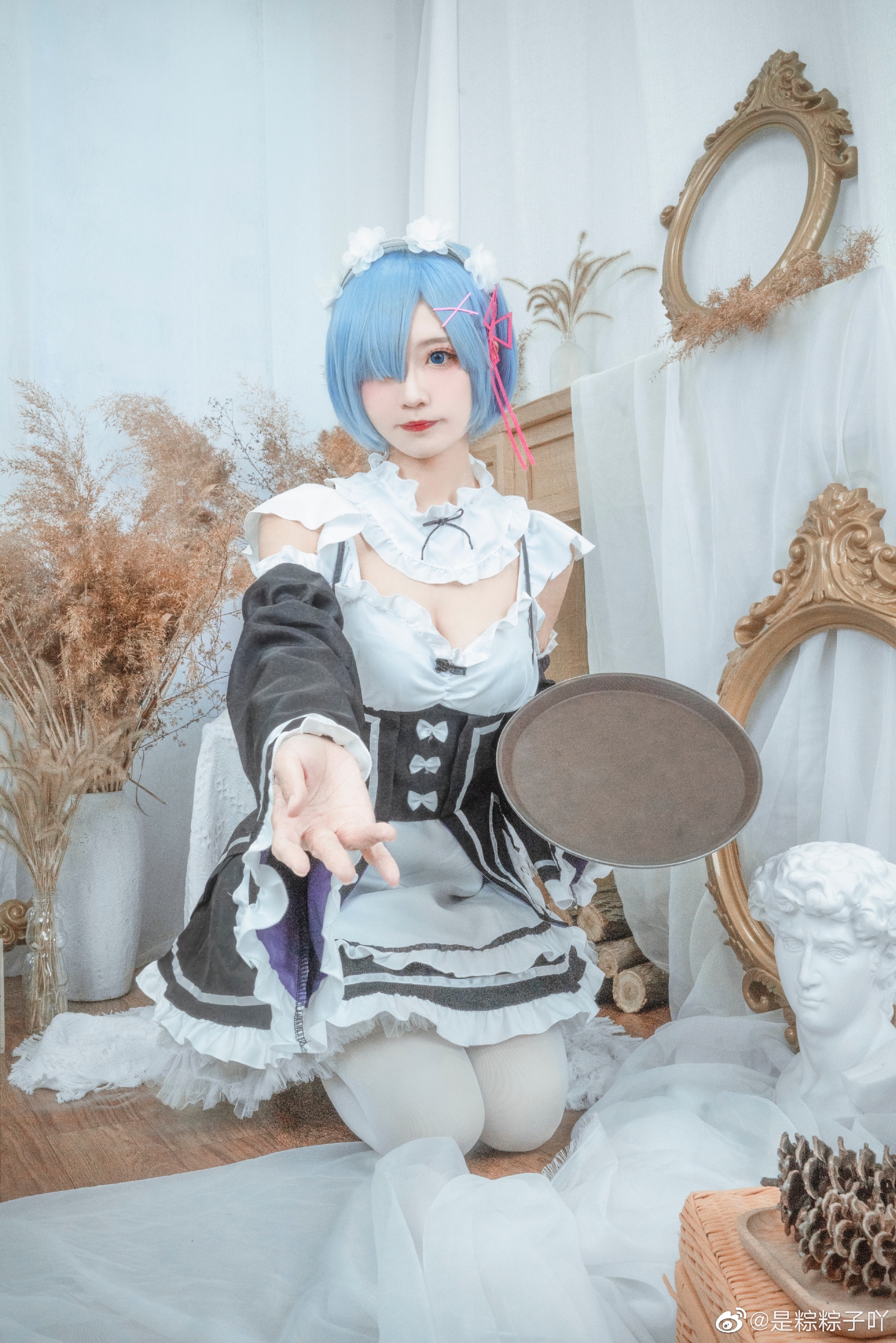【cos正片】Re：从零开始的异世界生活 蕾姆cos@是粽粽子吖 COSPLAY-第4张
