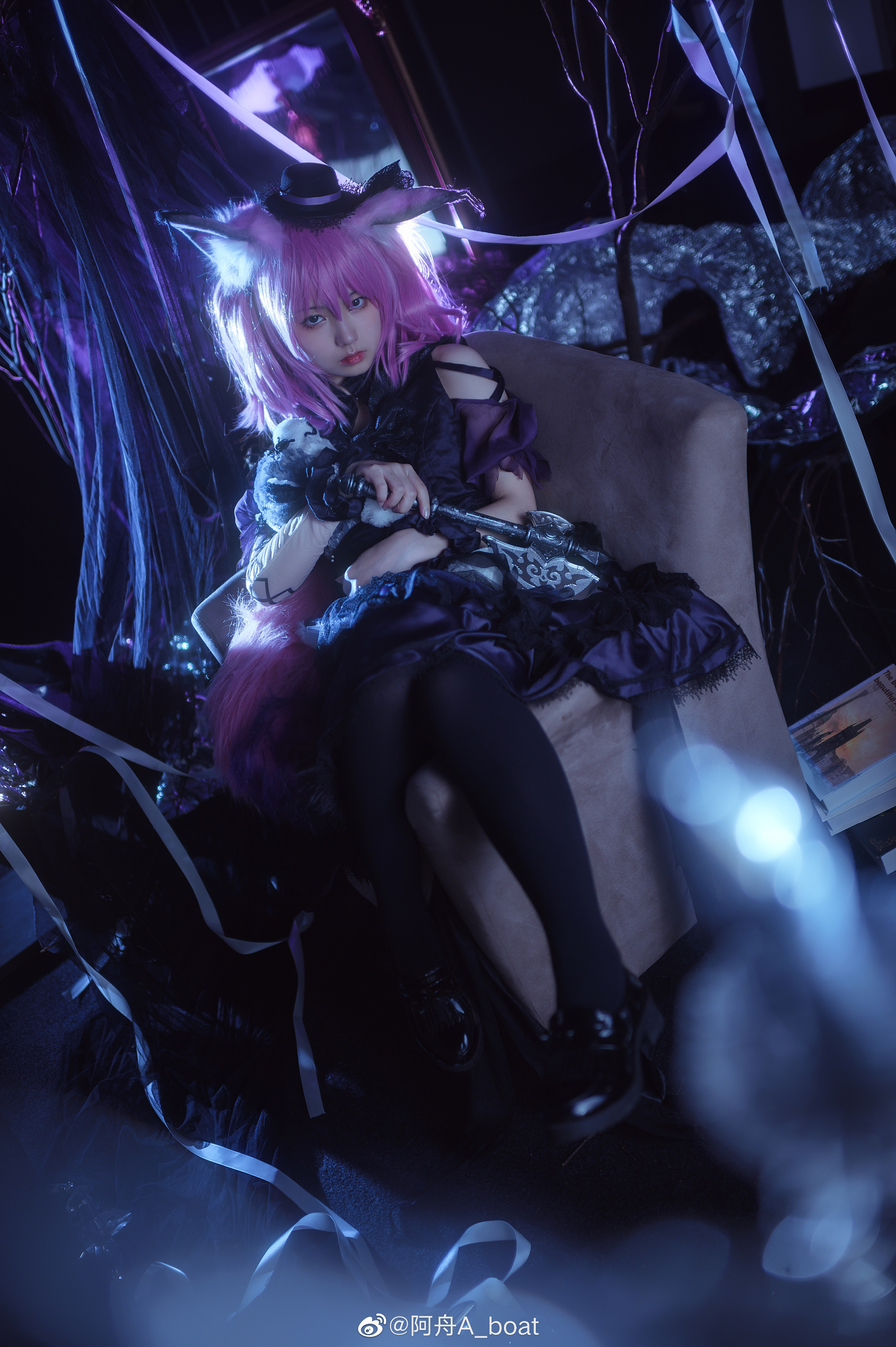 【COS】这里……有恶灵的气息…… 明日方舟 魔城回响-巫恋@阿舟A_boat COSPLAY-第9张