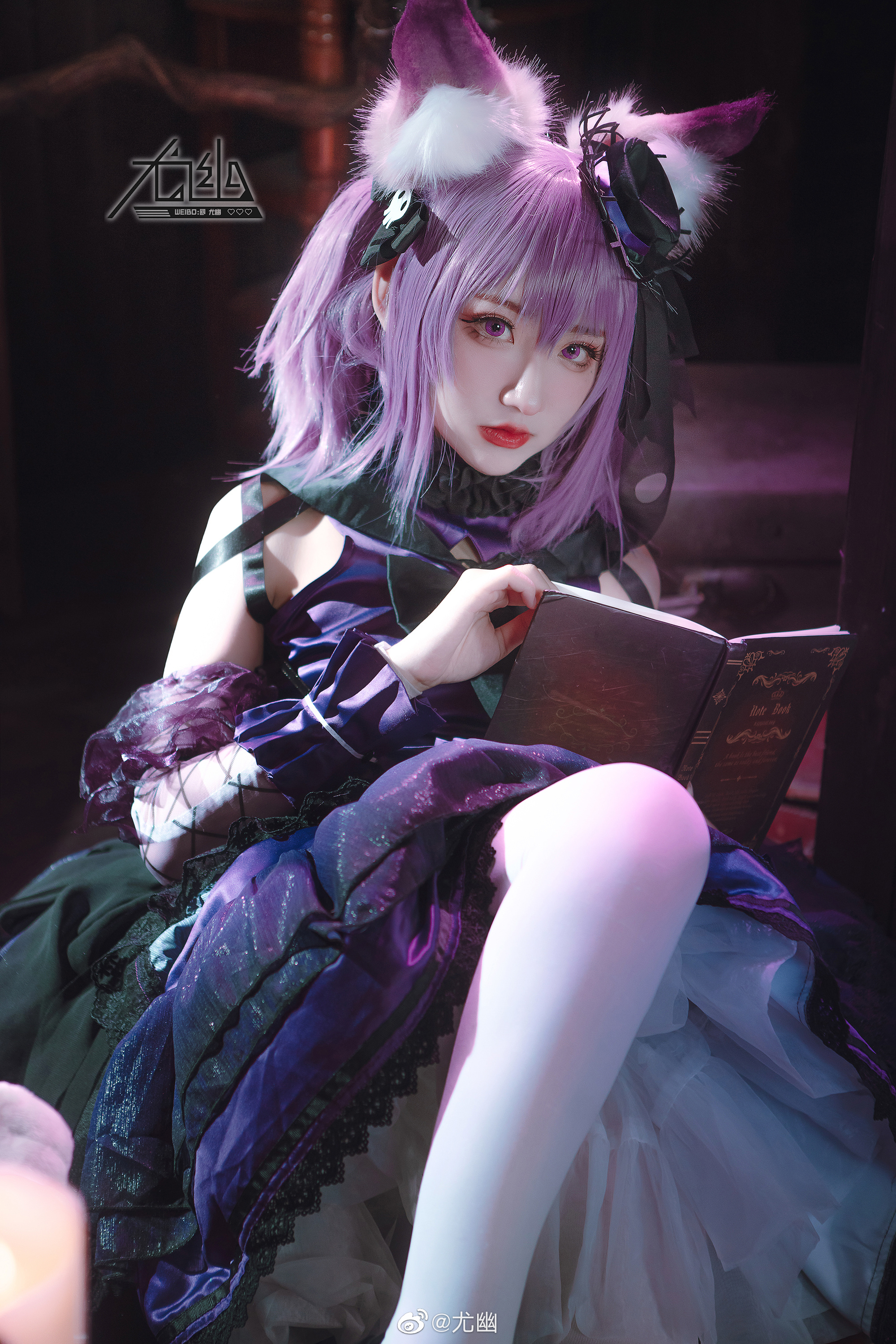 【COS正片】徘徊于廊道间，管理并保护城中各项财产免遭窃贼光顾 明日方舟 巫恋@尤幽 COSPLAY-第7张