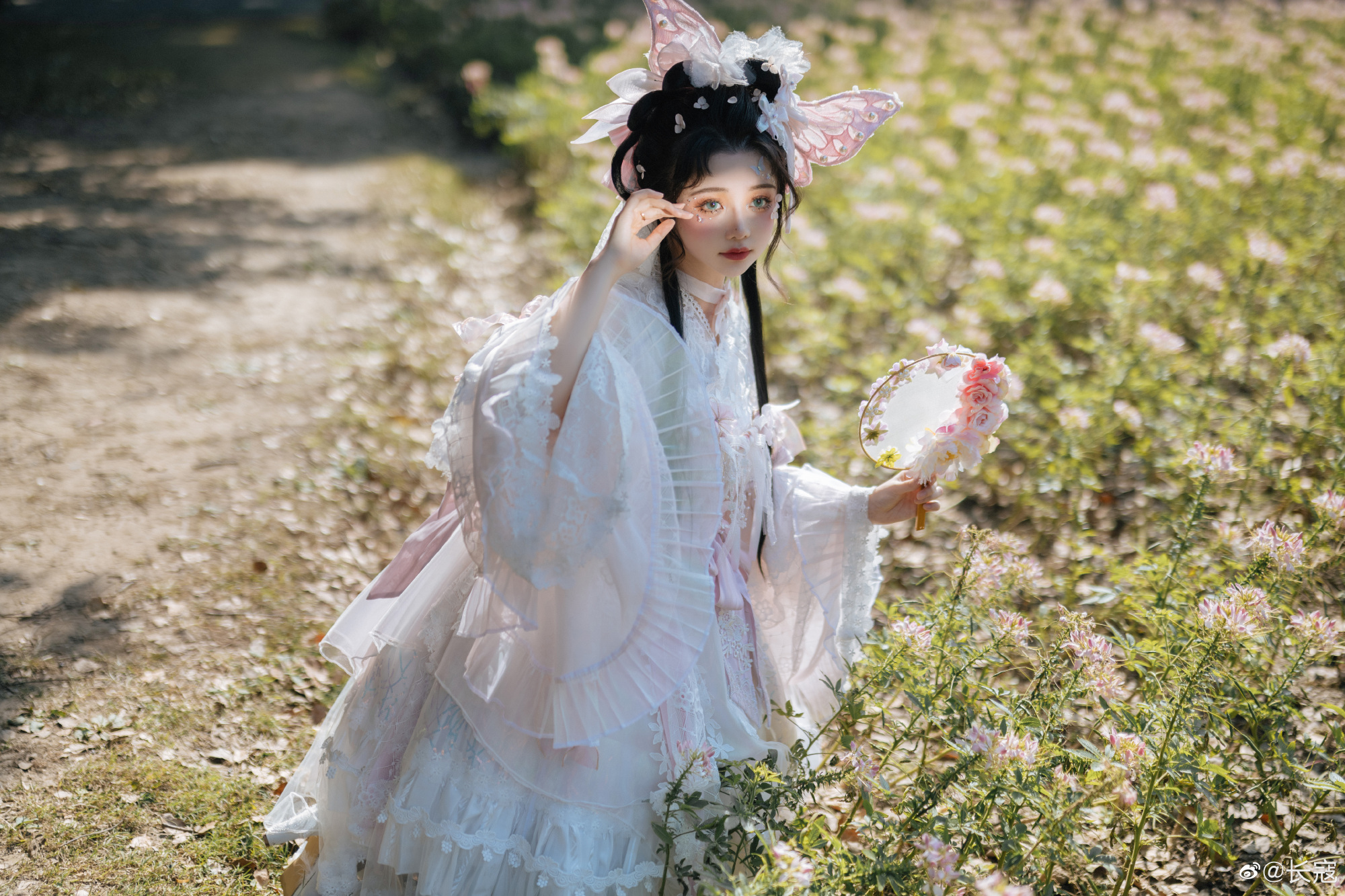 LOLITA 白云舒卷  风在摇曳它的叶子 云霓•蝶粼 樱花粉Jsk@长寇 LOLITA-第8张