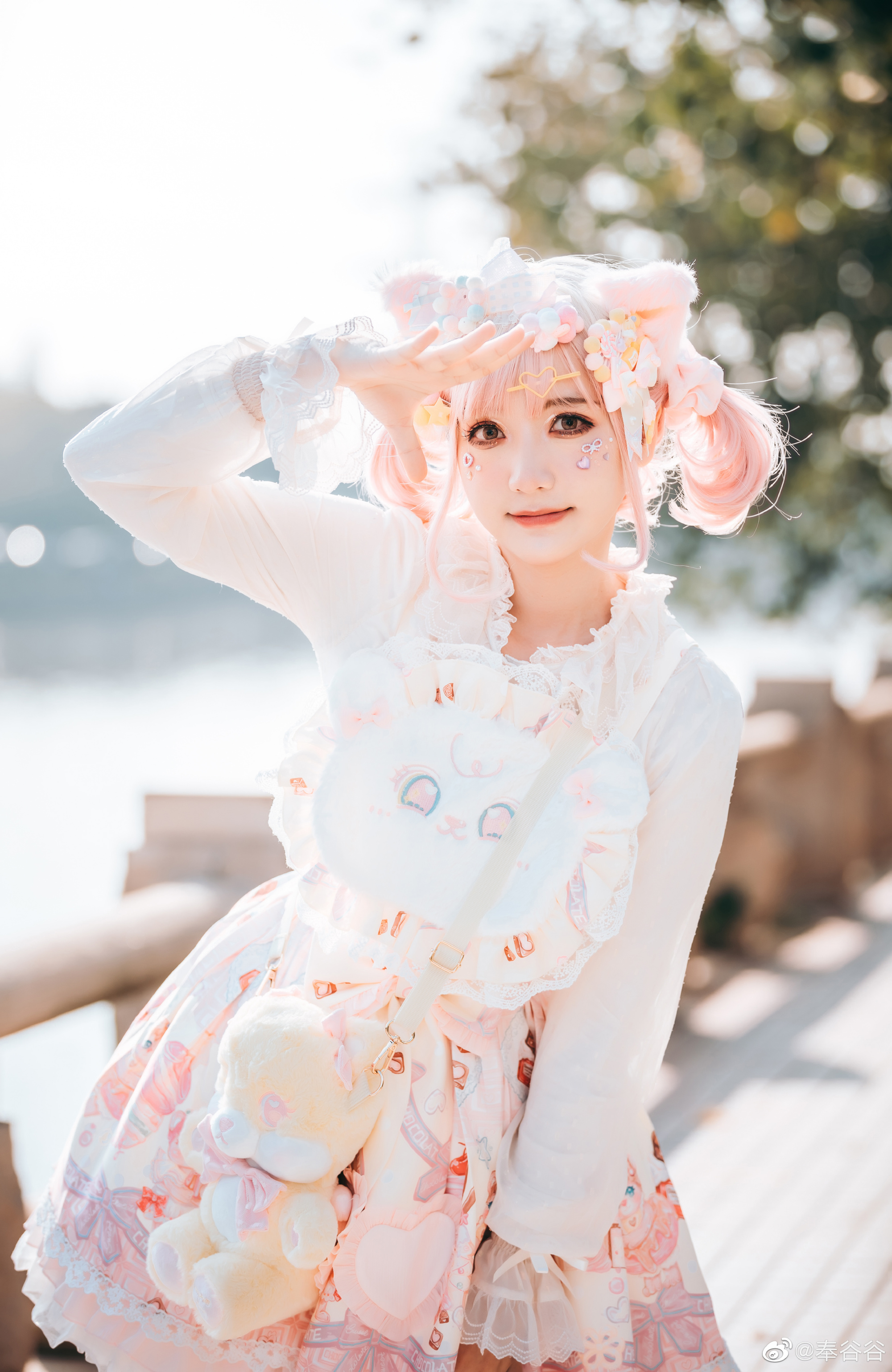 图片[1]-【lolita装扮】洋娃娃和小熊饼干都不及你的喜欢@奉谷谷-米哈社