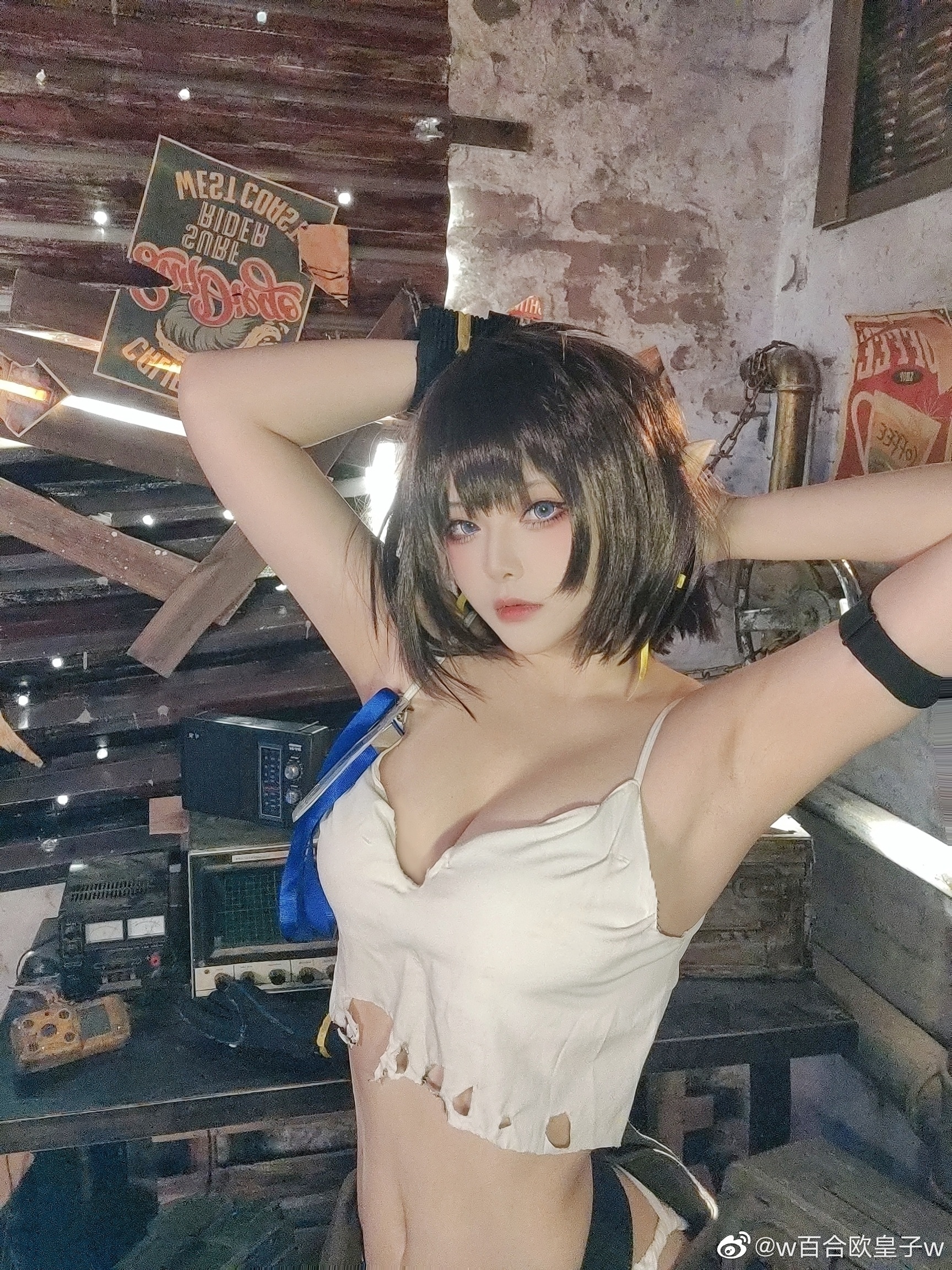 【COS】要我帮忙吗？好！ 明日方舟 熔锻铸匠-森蚺@w百合欧皇子w COSPLAY-第1张