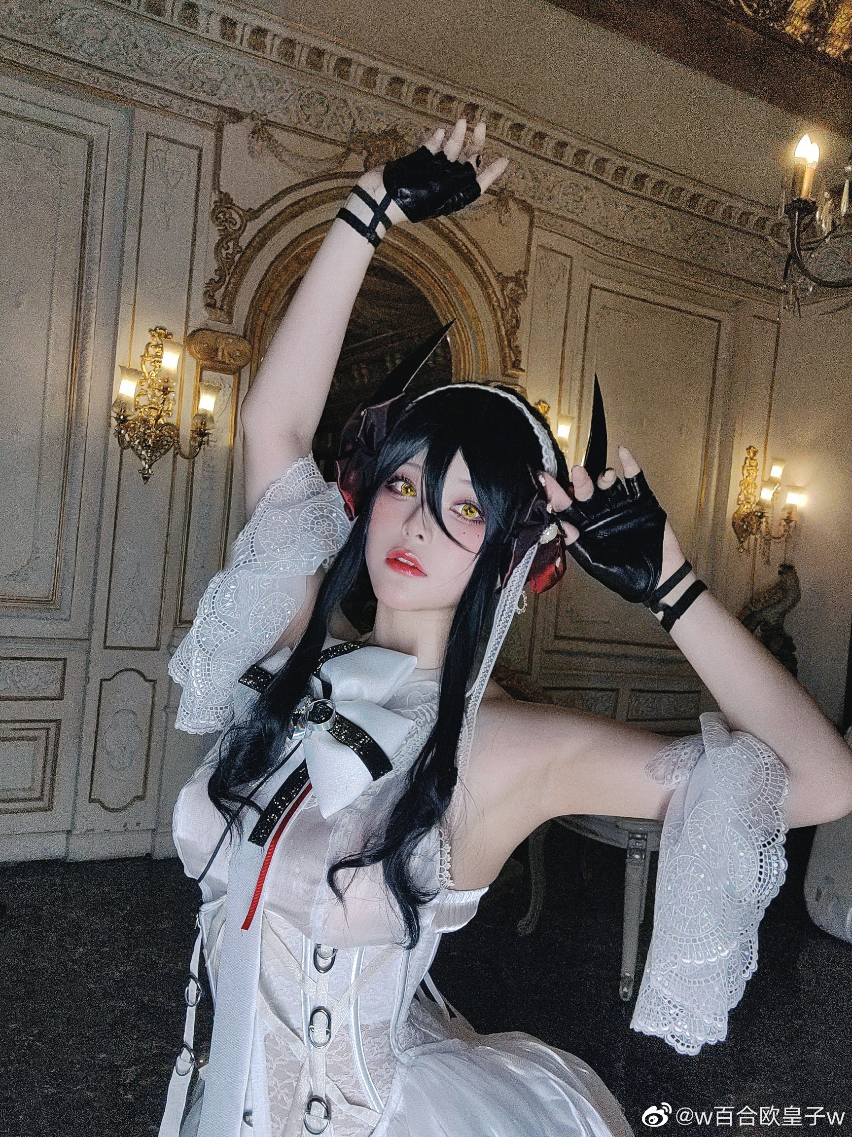 【COS】当时环境太暗了所以没有那么高清，凑合看看 明日方舟 伊内丝芭蕾@w百合欧皇子w COSPLAY-第3张