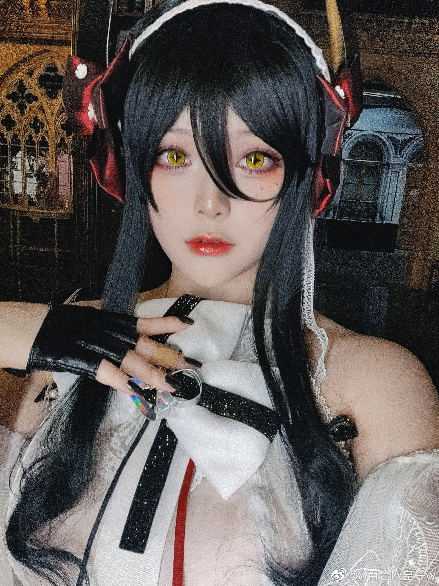 【COS】当时环境太暗了所以没有那么高清，凑合看看 明日方舟 伊内丝芭蕾@w百合欧皇子w COSPLAY-第11张