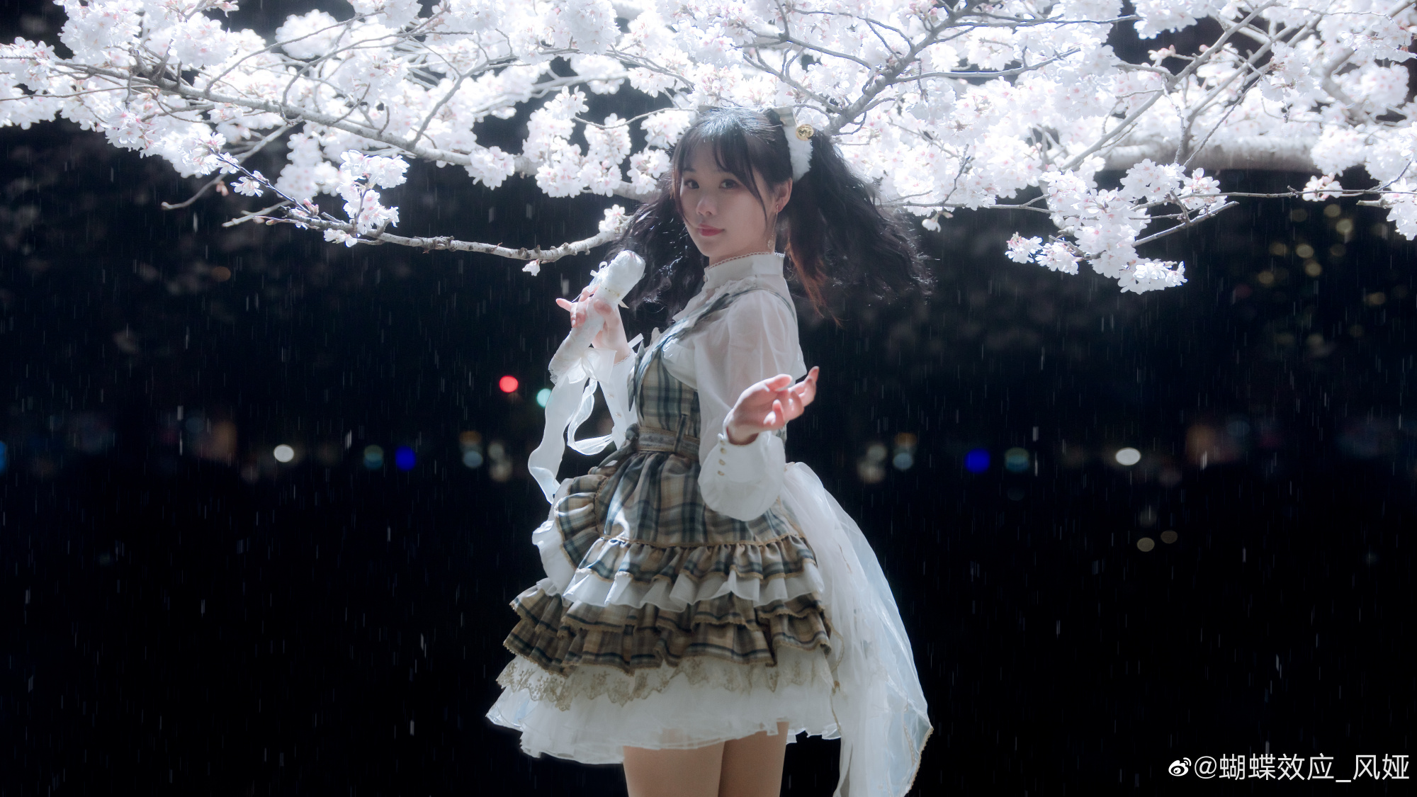 少女写真  夜樱之下@九缅Kumen 摄影-第8张