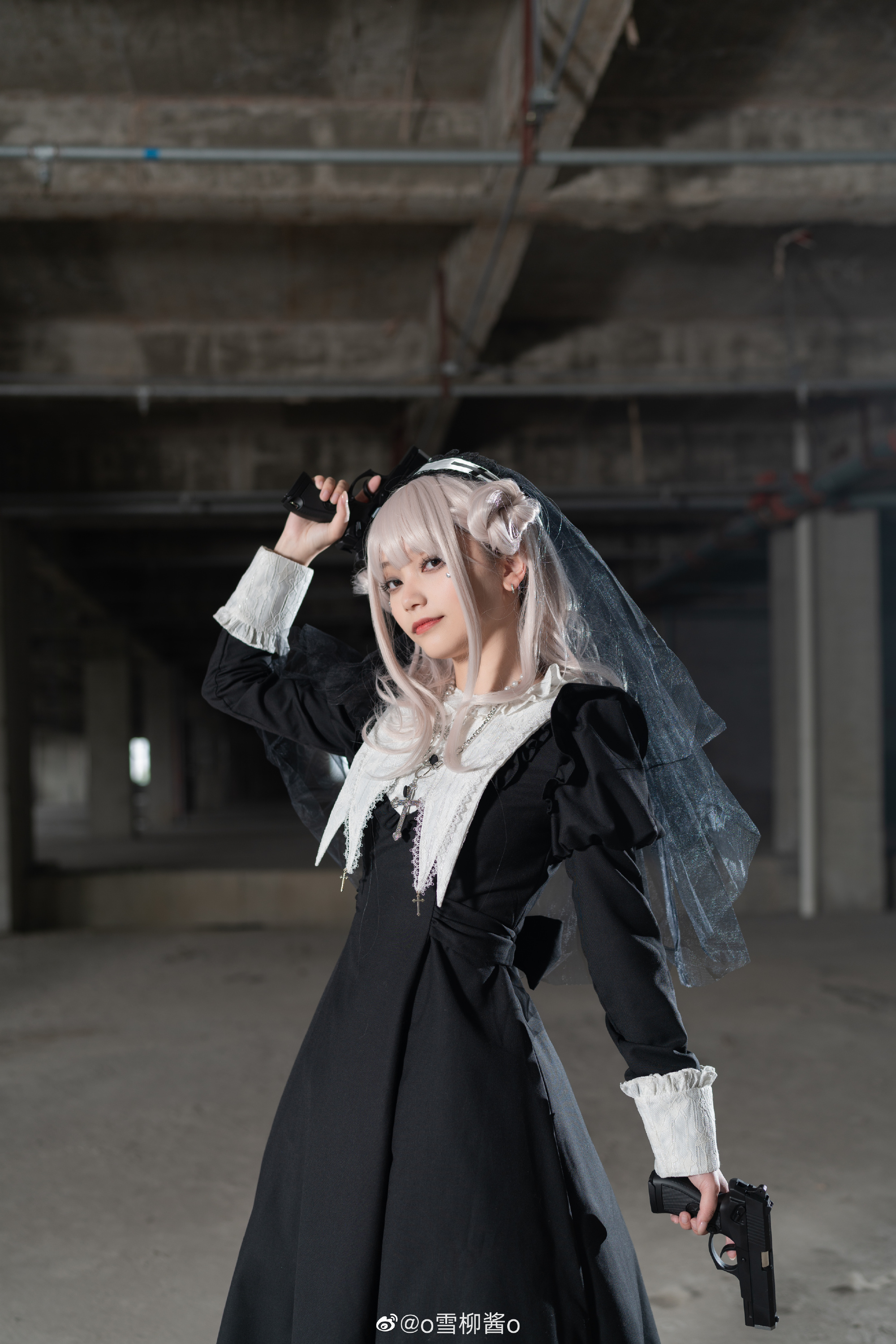 这套修女风的Lolita，真的很喜欢！开始祈祷将是你能做的最后一件事。@o雪柳酱o LOLITA-第7张
