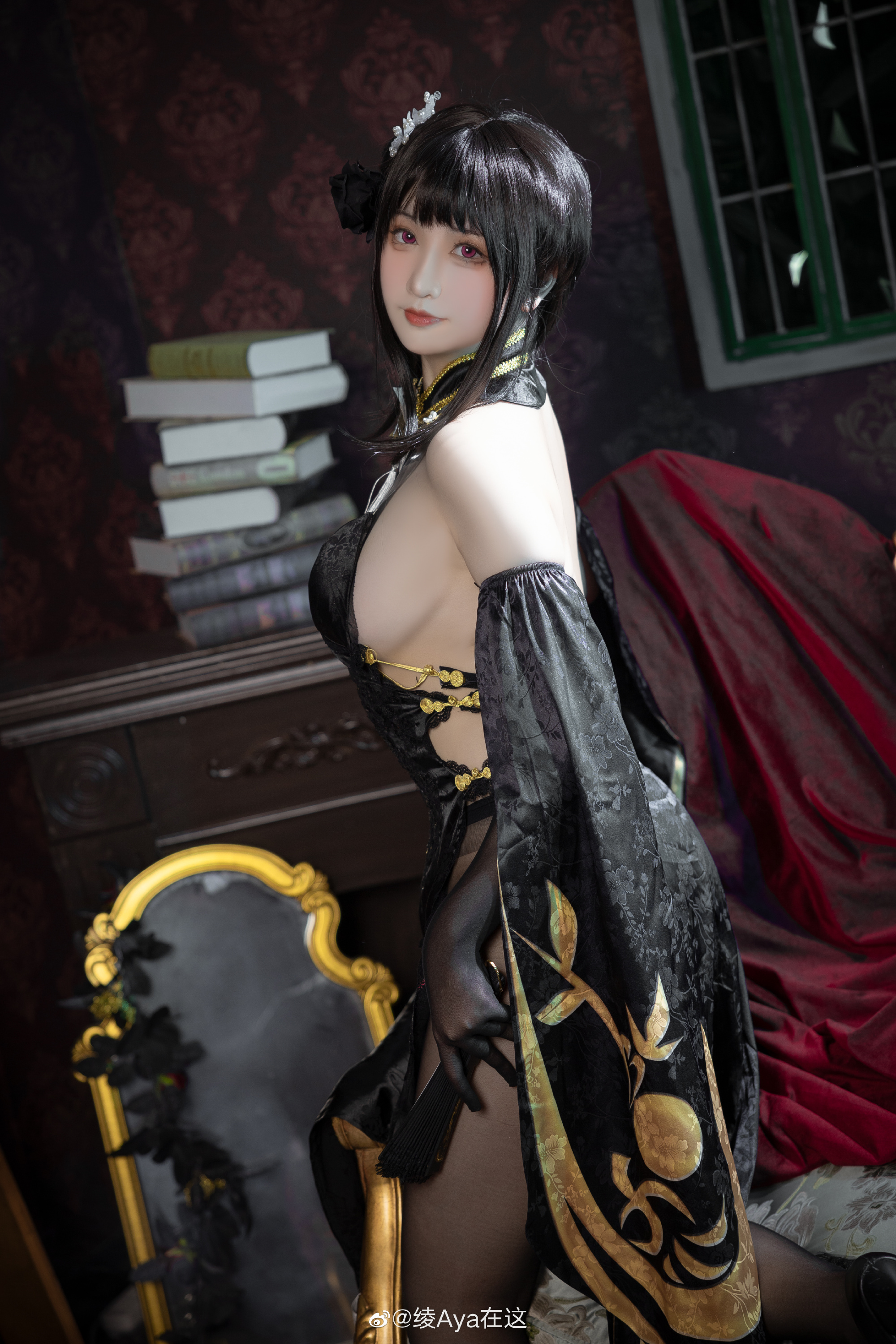 碧蓝航线 镇海旗袍-奇奢华苑@绫Aya在这 COSPLAY-第11张