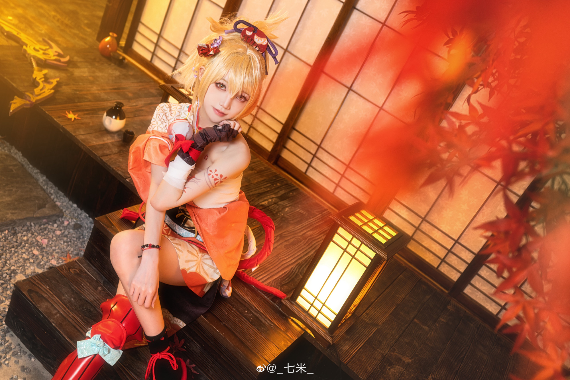 【COS】原神 英雄形态的宵宫姐姐登场！@_七米_ COSPLAY-第2张