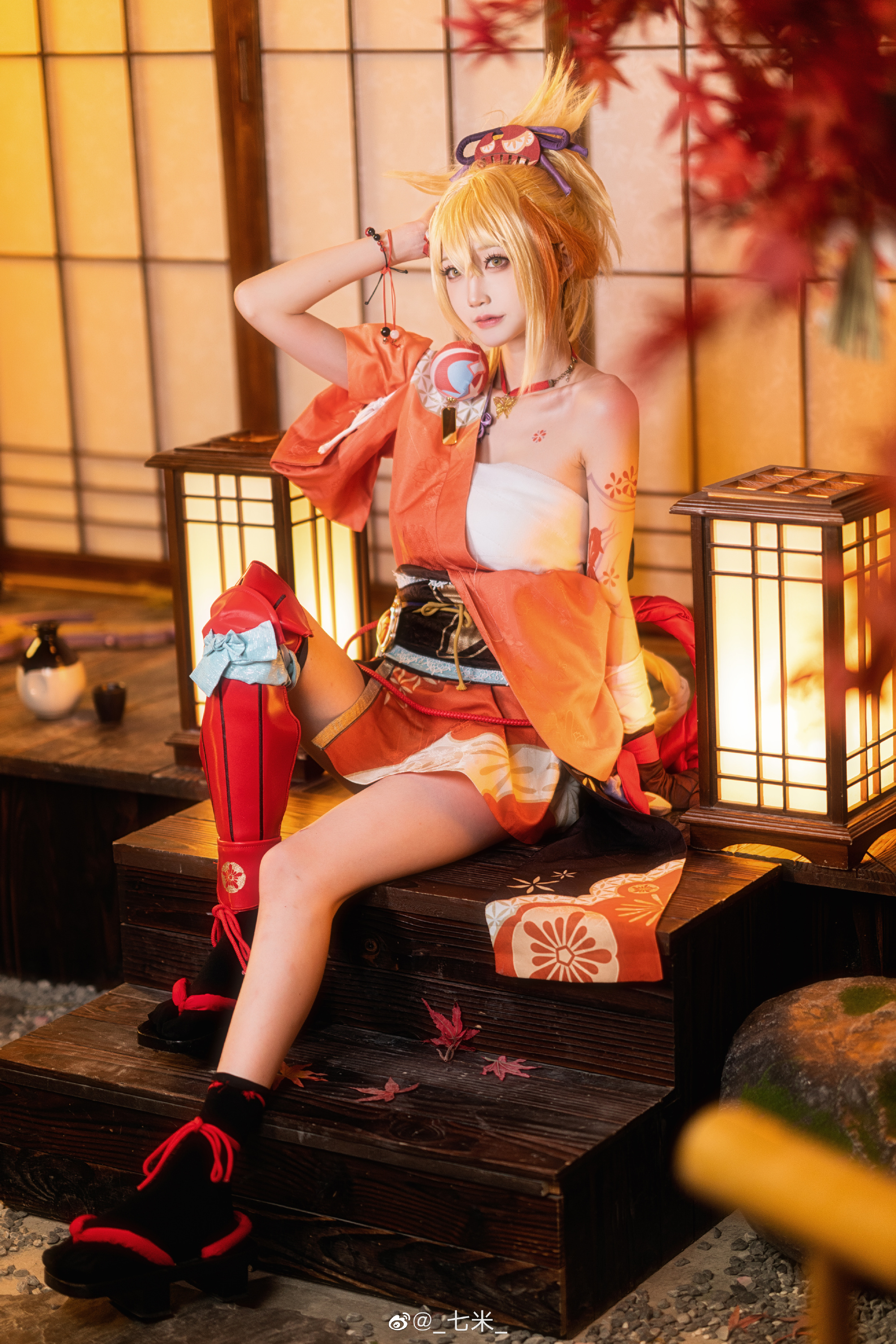 【COS】原神 英雄形态的宵宫姐姐登场！@_七米_ COSPLAY-第13张
