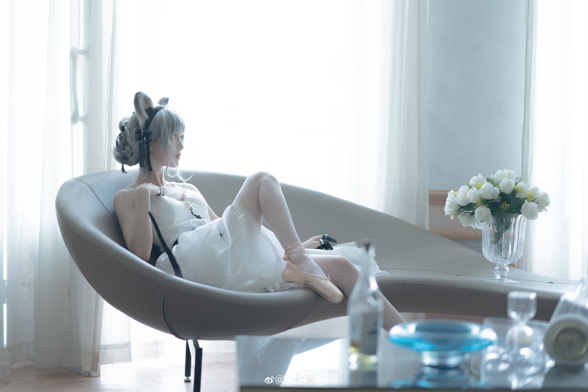 【COS】明日方舟 林雨霞芭蕾@_七米_ COSPLAY-第3张