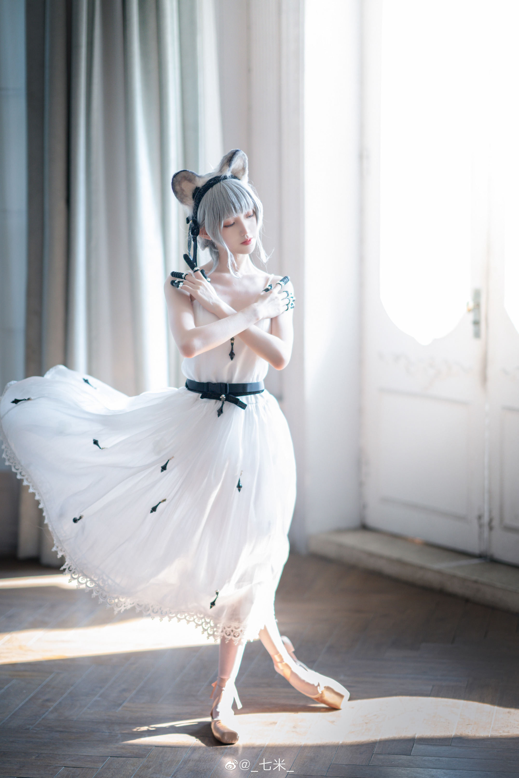 【COS】明日方舟 林雨霞芭蕾@_七米_ COSPLAY-第5张