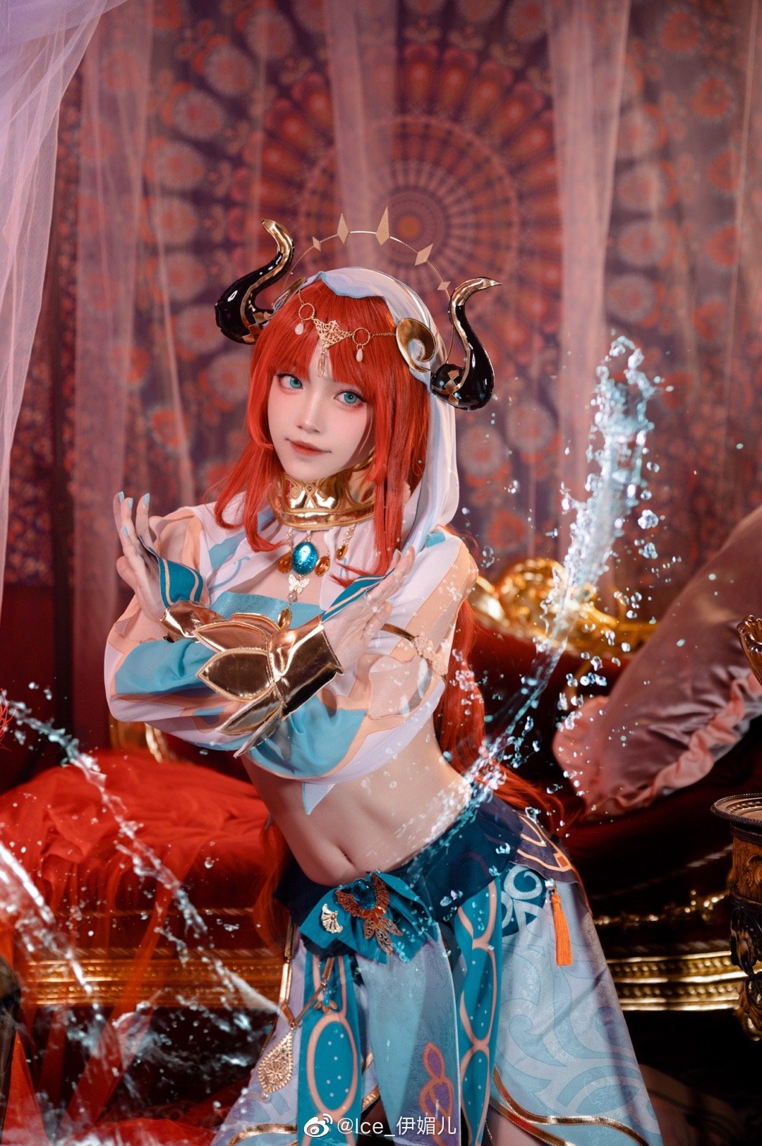 【COS】千朵玫瑰带来的黎明 原神 妮露要跳「花神之舞」@Ice_伊媚儿 COSPLAY-第6张
