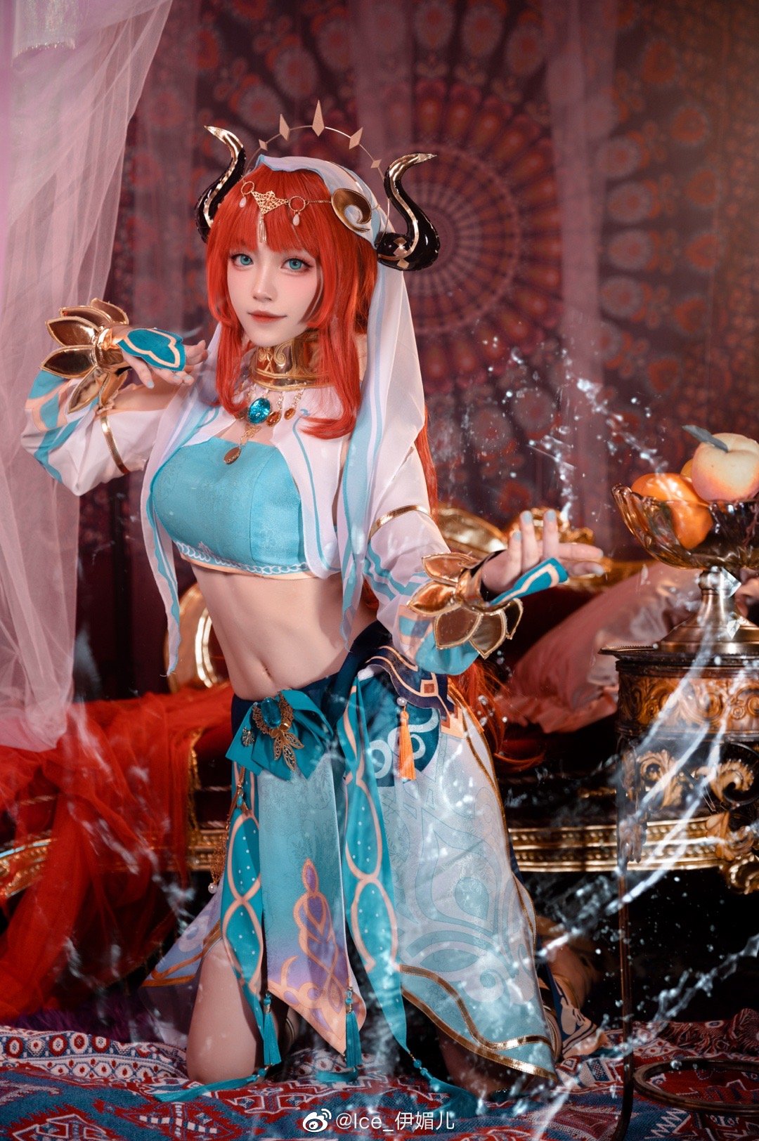 【COS】千朵玫瑰带来的黎明 原神 妮露要跳「花神之舞」@Ice_伊媚儿 COSPLAY-第4张