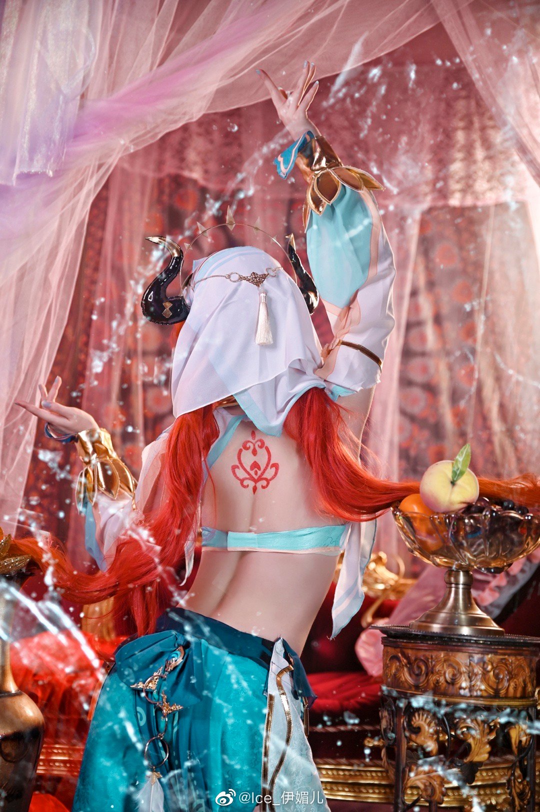【COS】千朵玫瑰带来的黎明 原神 妮露要跳「花神之舞」@Ice_伊媚儿 COSPLAY-第5张