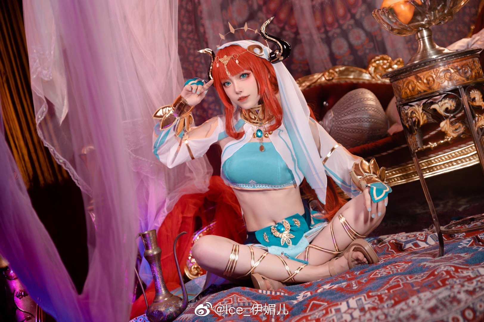 【COS】千朵玫瑰带来的黎明 原神 妮露要跳「花神之舞」@Ice_伊媚儿 COSPLAY-第8张