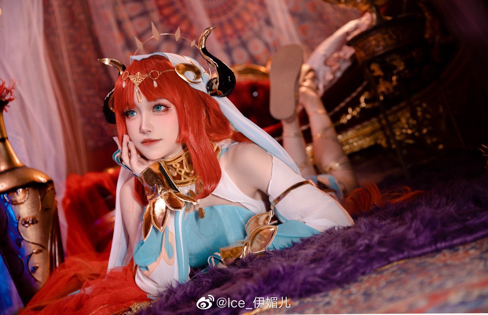 【COS】千朵玫瑰带来的黎明 原神 妮露要跳「花神之舞」@Ice_伊媚儿 COSPLAY-第9张