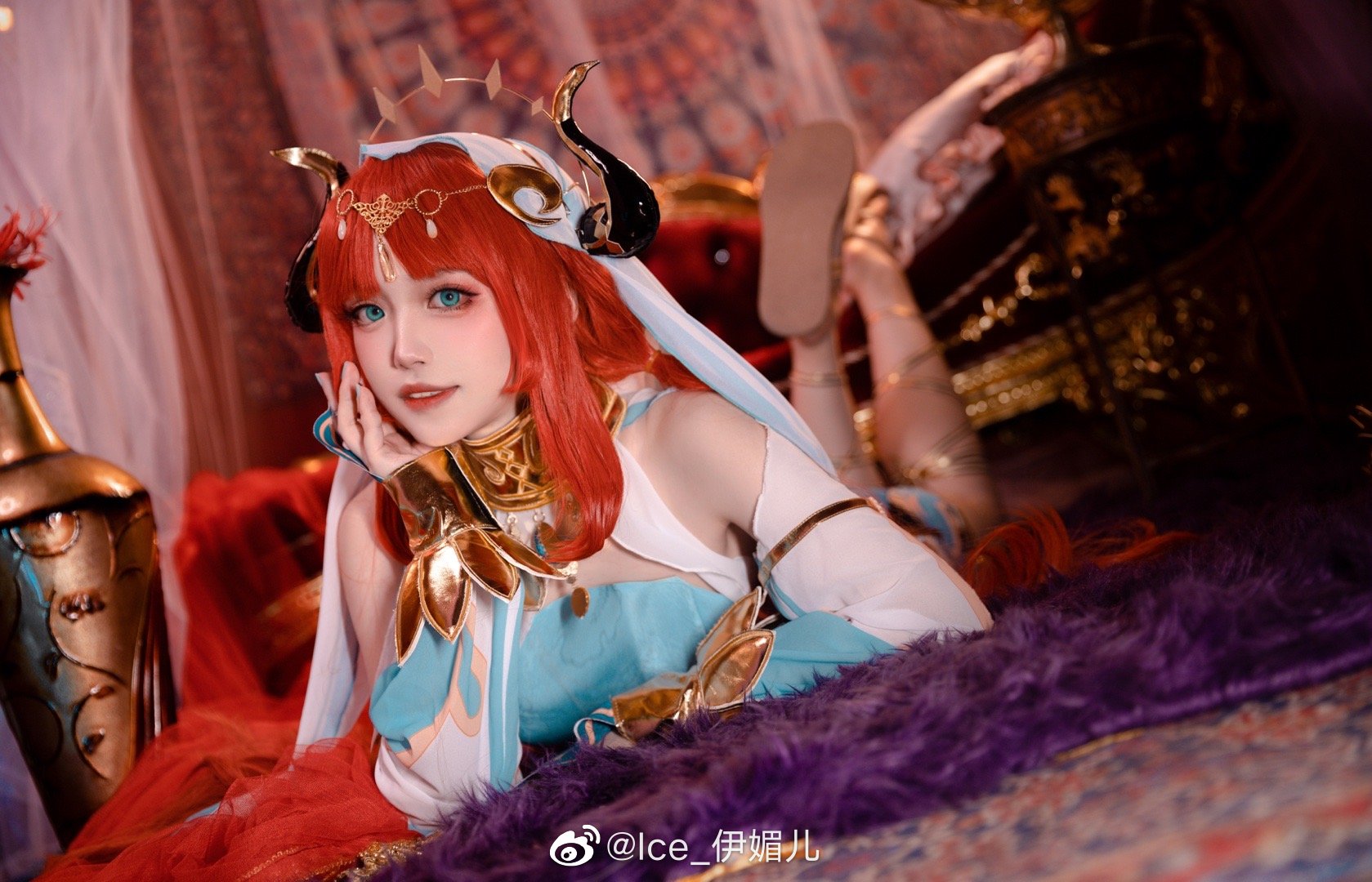 【COS】千朵玫瑰带来的黎明 原神 妮露要跳「花神之舞」@Ice_伊媚儿 COSPLAY-第13张