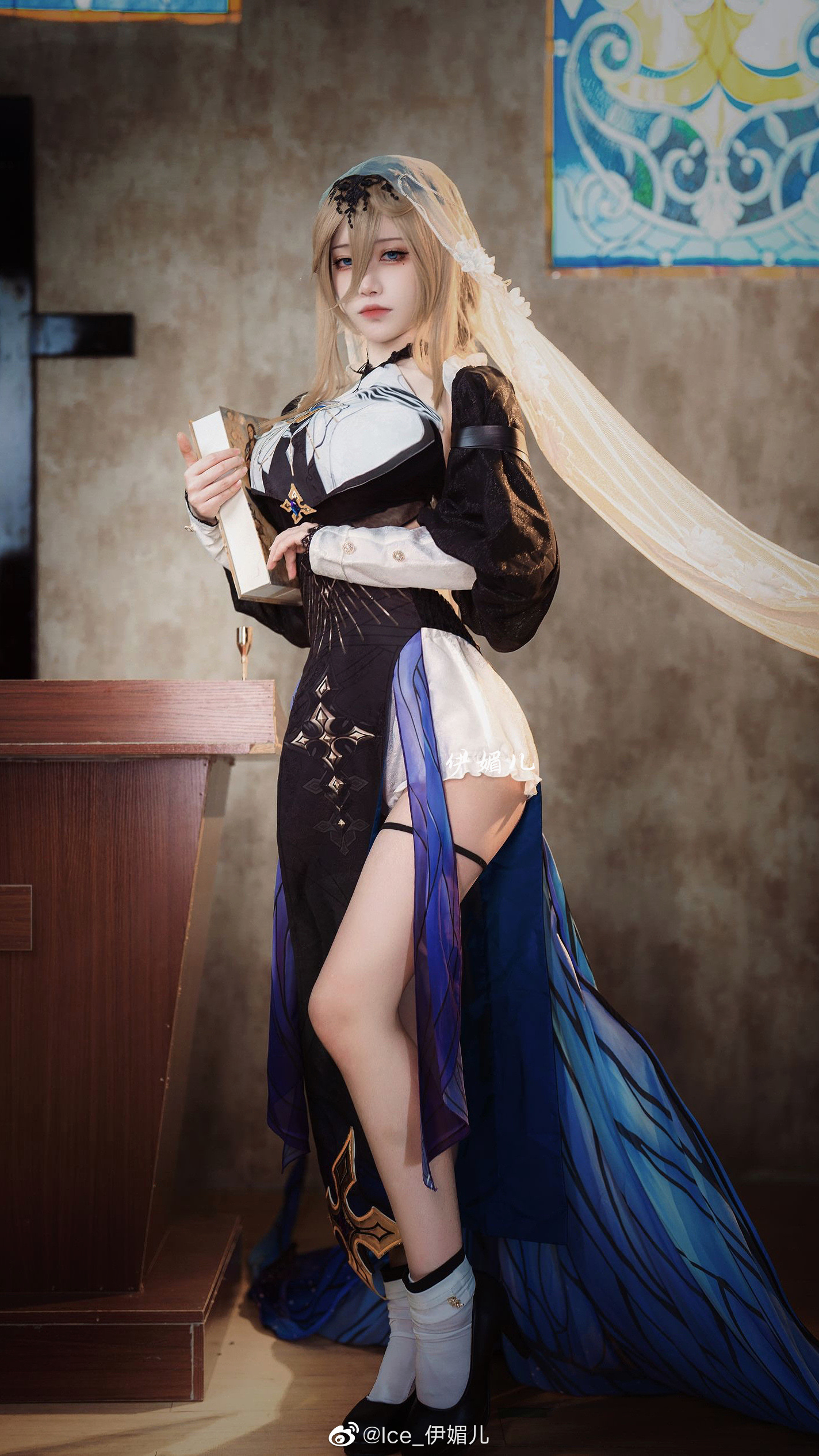 【COS】任何思绪，我都一清二楚哦 崩坏3 阿波尼亚@Ice_伊媚儿 COSPLAY-第1张