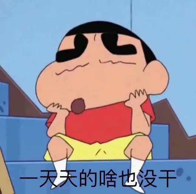 一天天的啥也没干动漫蜡笔小新表情