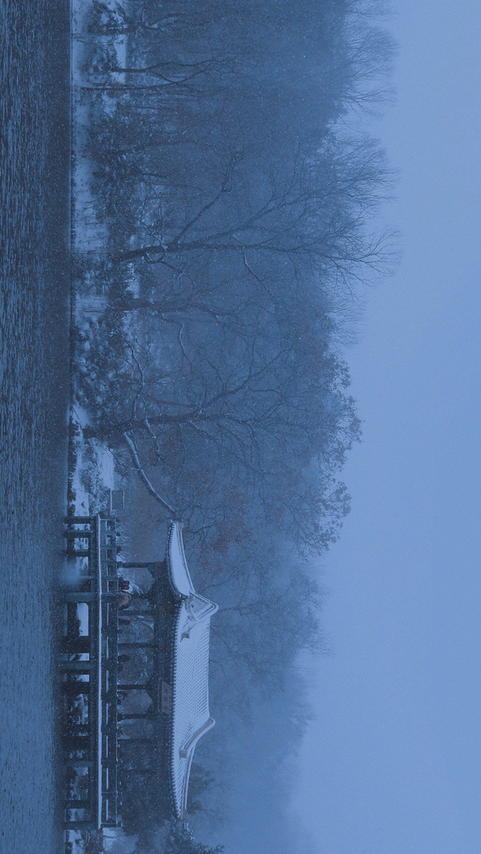 晓雪又逢金陵客，月落四野照人眠。  今日大雪。南京。 ​​​​