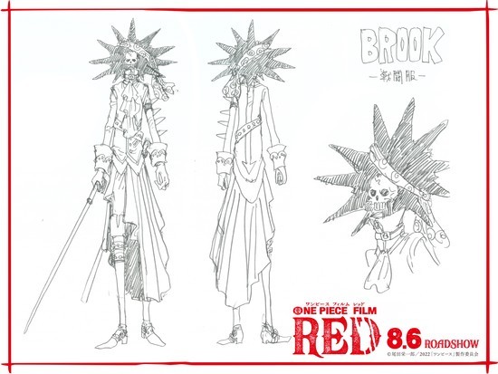 One Piece Film Red Reveals 'Battle Wear' Character Designs for Straw Hats - 和邪社-009-brook