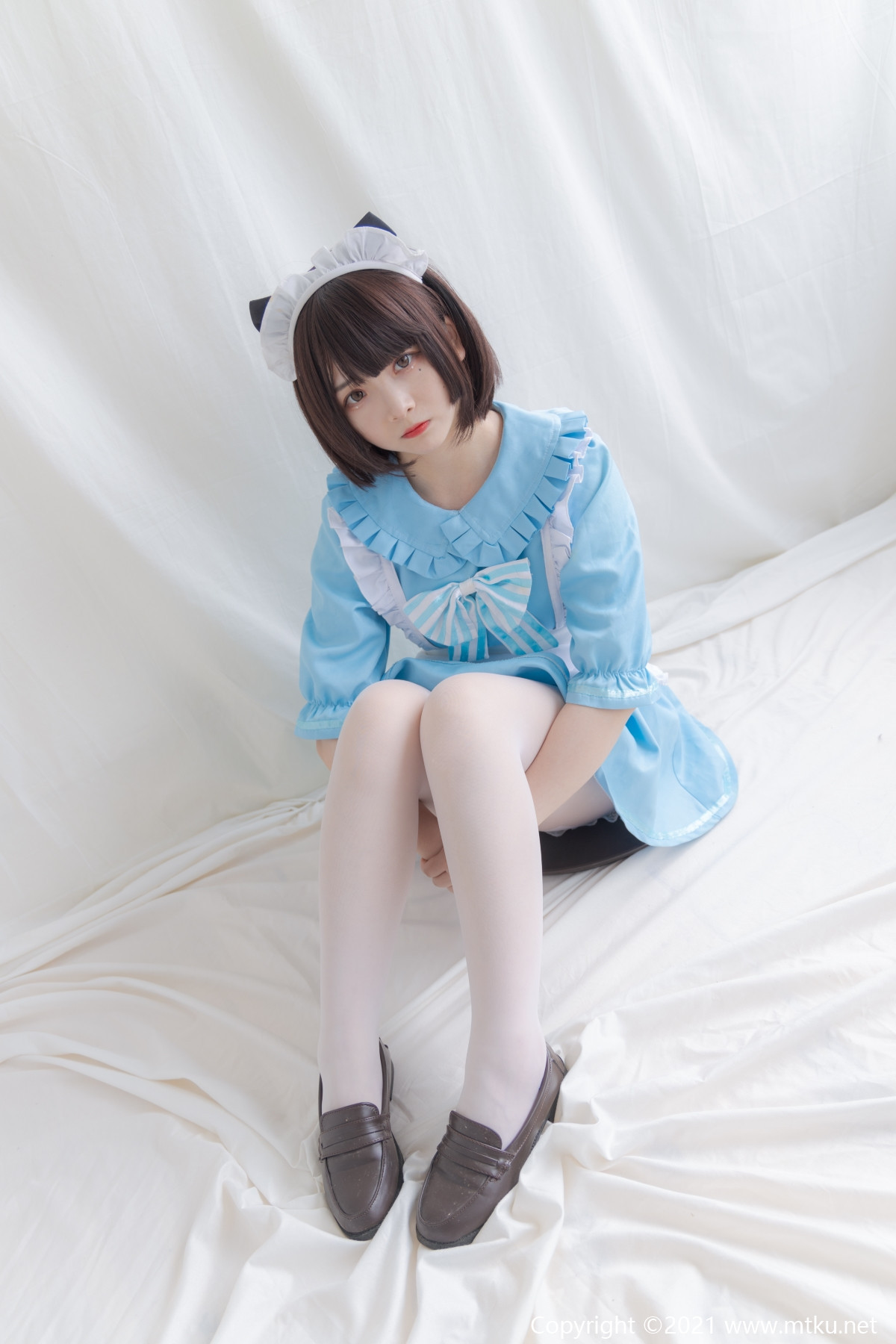 少女秩序 EX.06 古川kagura 蓝色猫女仆白丝美腿[42P-295.7M]