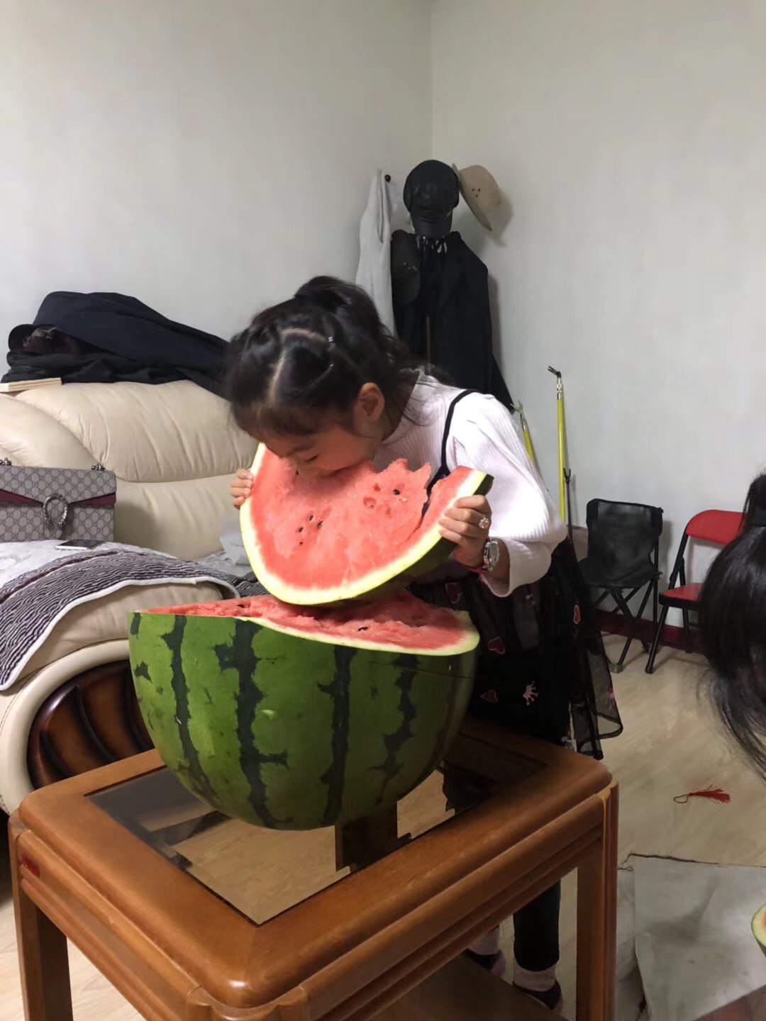 亲戚买了个82斤的大西瓜，惊了 ​​​​