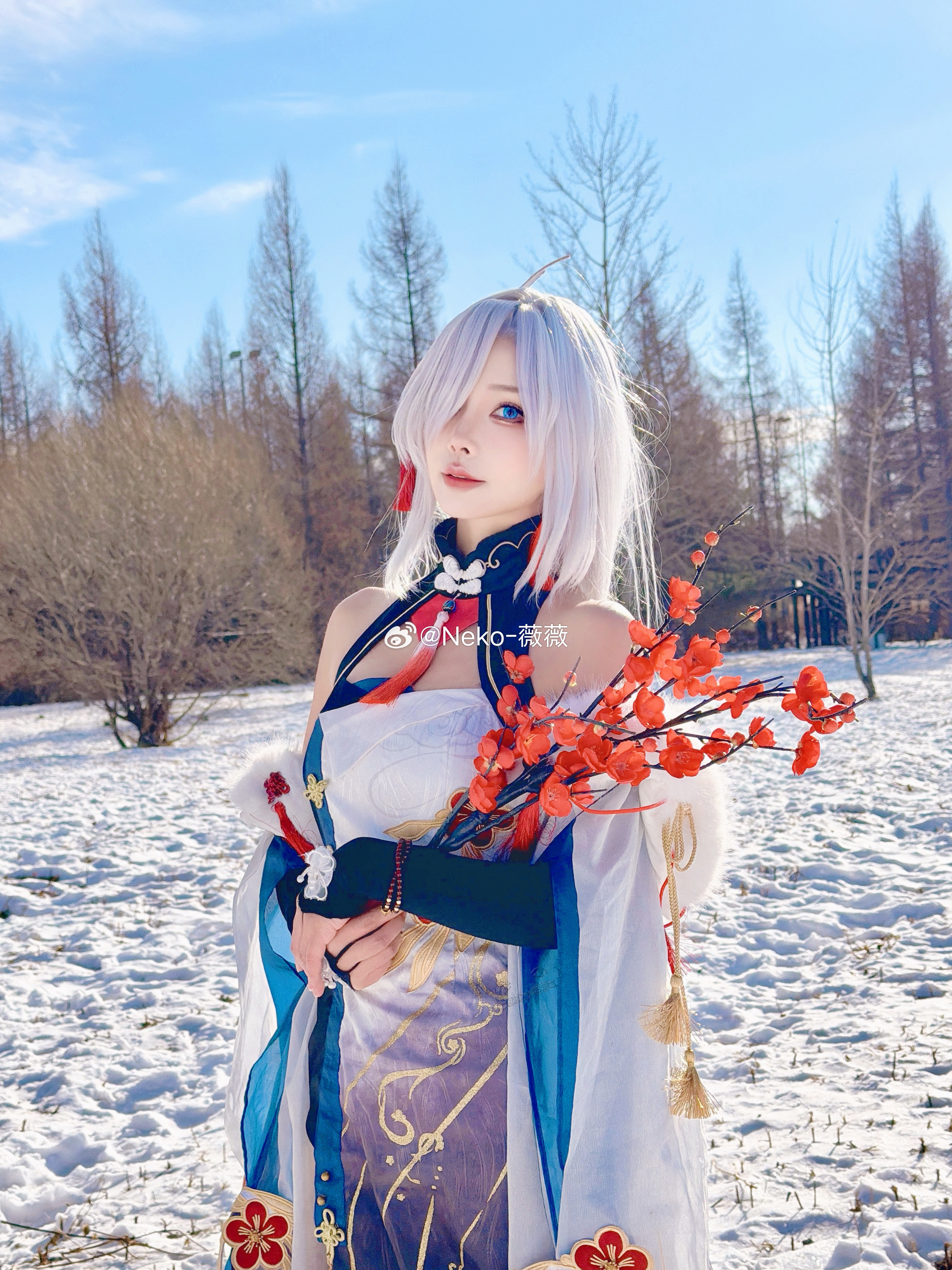 原神 天气那么热看看冰雪中的申鹤小姨降降温吧@Neko_薇薇-cosplay-第1张