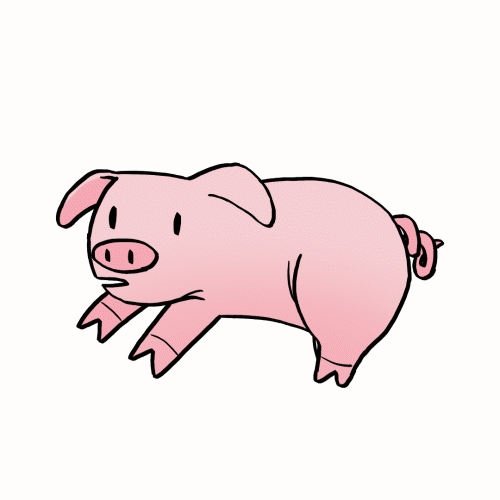 小猪蹄图片可爱 漫画图片