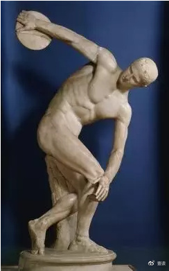 罗马人复刻的古希腊雕塑《掷铁饼者》