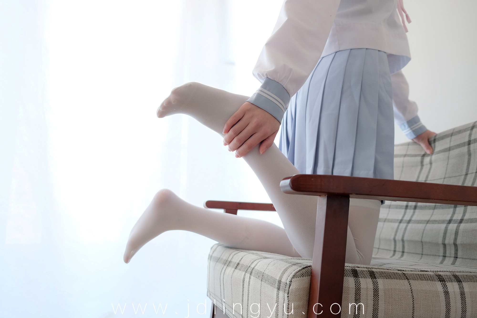 [喵写真] R15-023 丝袜百褶裙4