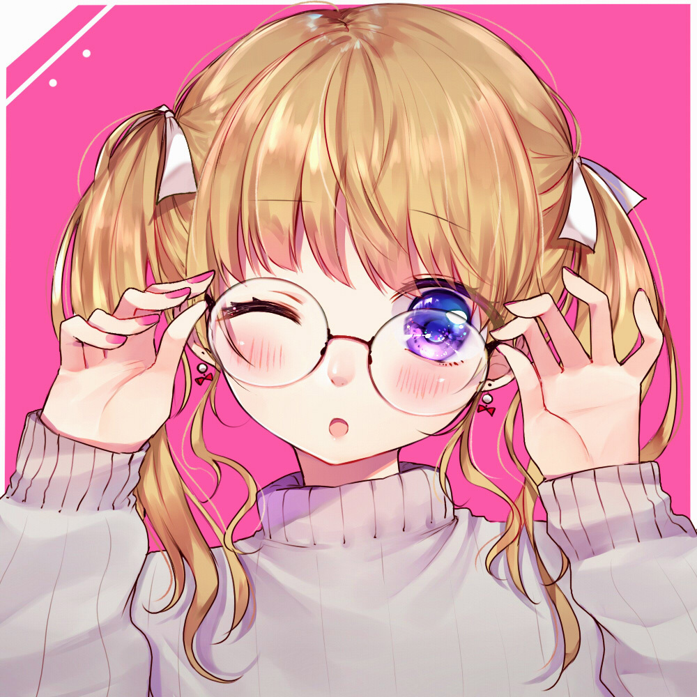 [Pixiv精选]再看仔细点。「手托眼镜」插画特辑