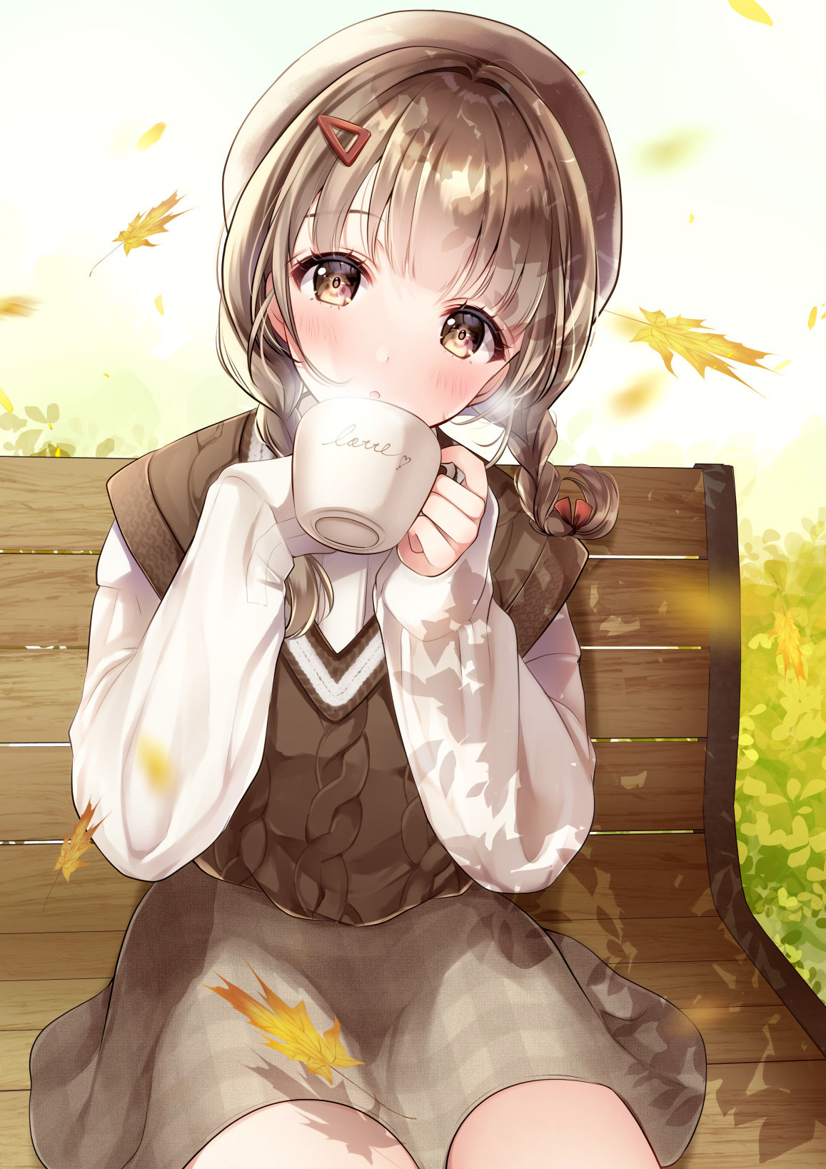 [Pixiv精选]休息片刻。户外长椅插画特辑