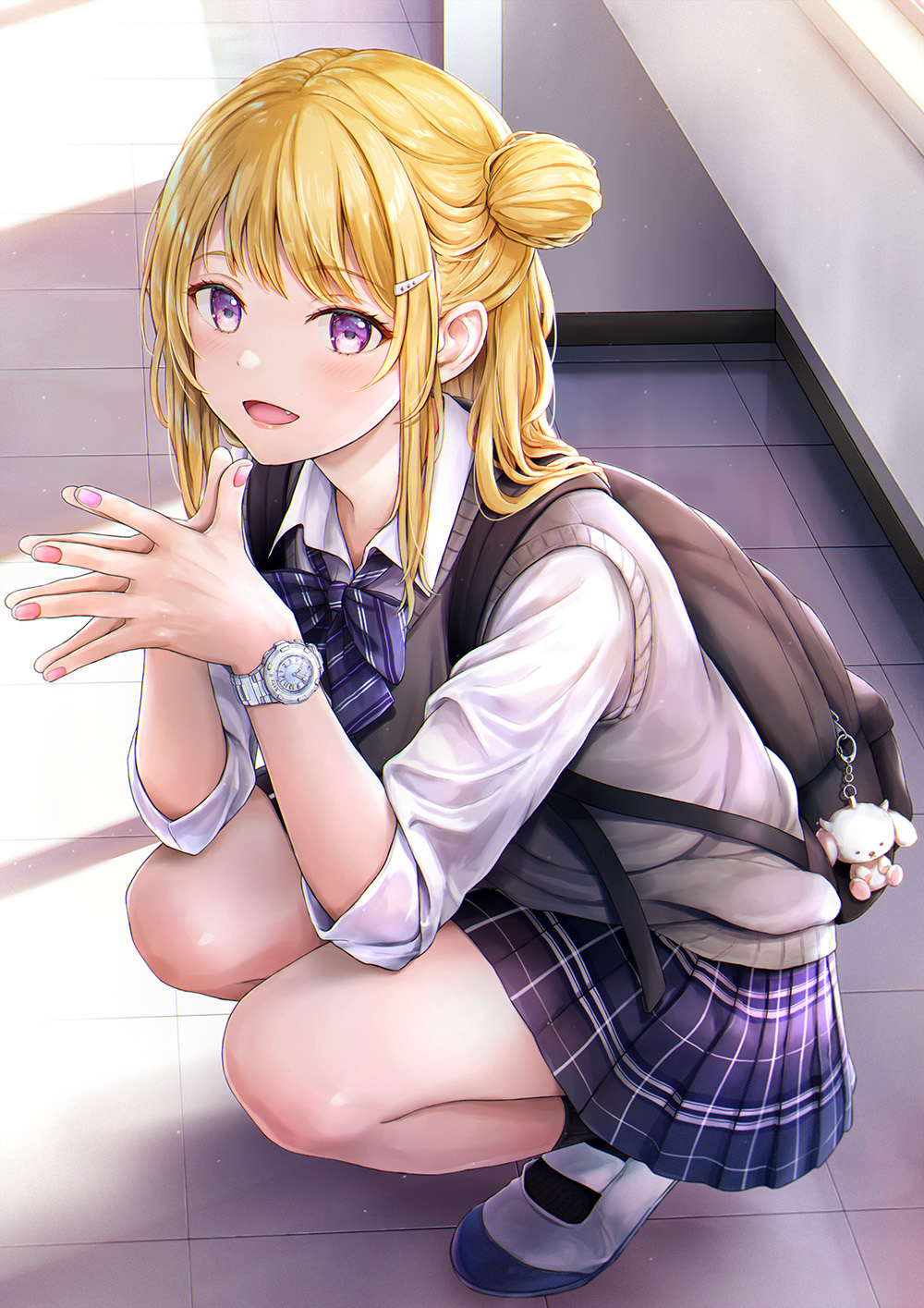 [Pixiv精选]背影也超可爱♡后背包女孩插画特辑