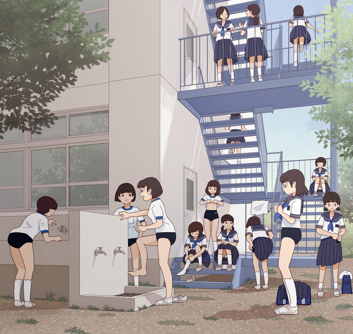 大家来找茬!绘师创作《高中生的青春期》眼尖网友发现:男生好色?