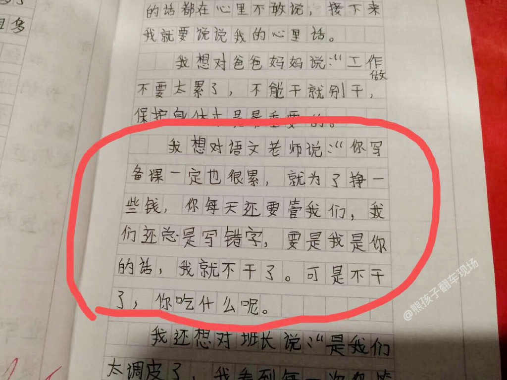 老师大概会怀疑起自己的职业人生吧