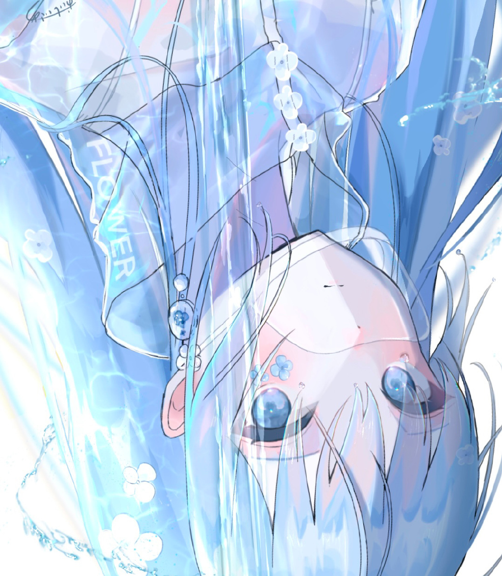 【P站画师】水蓝色的世界，日本画师おいしいさめ的插画作品- Mcy7.COM