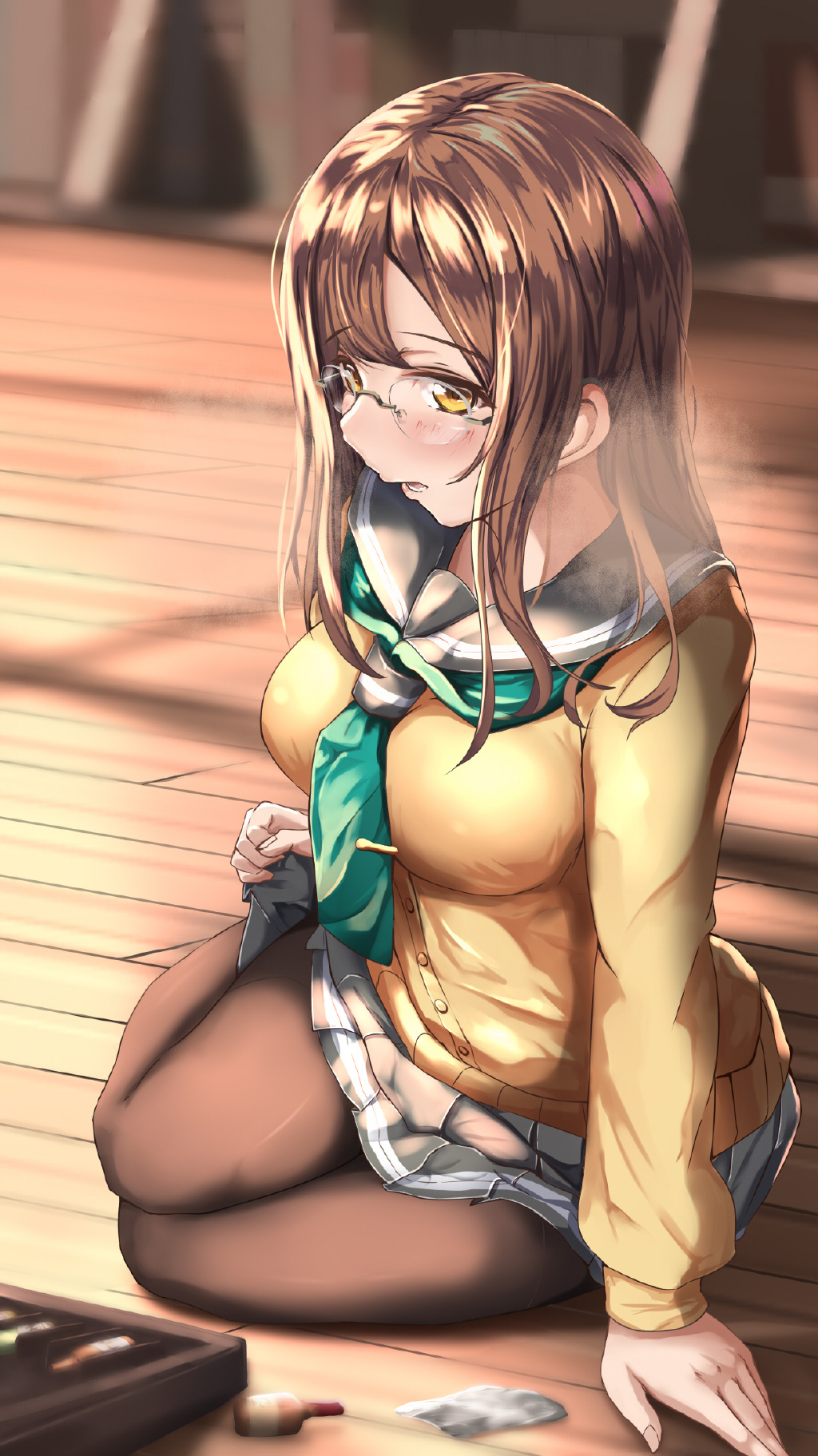 [每日萌图] 穿黑丝的文学少女！国木田花丸壁纸特辑 - moedh.cc