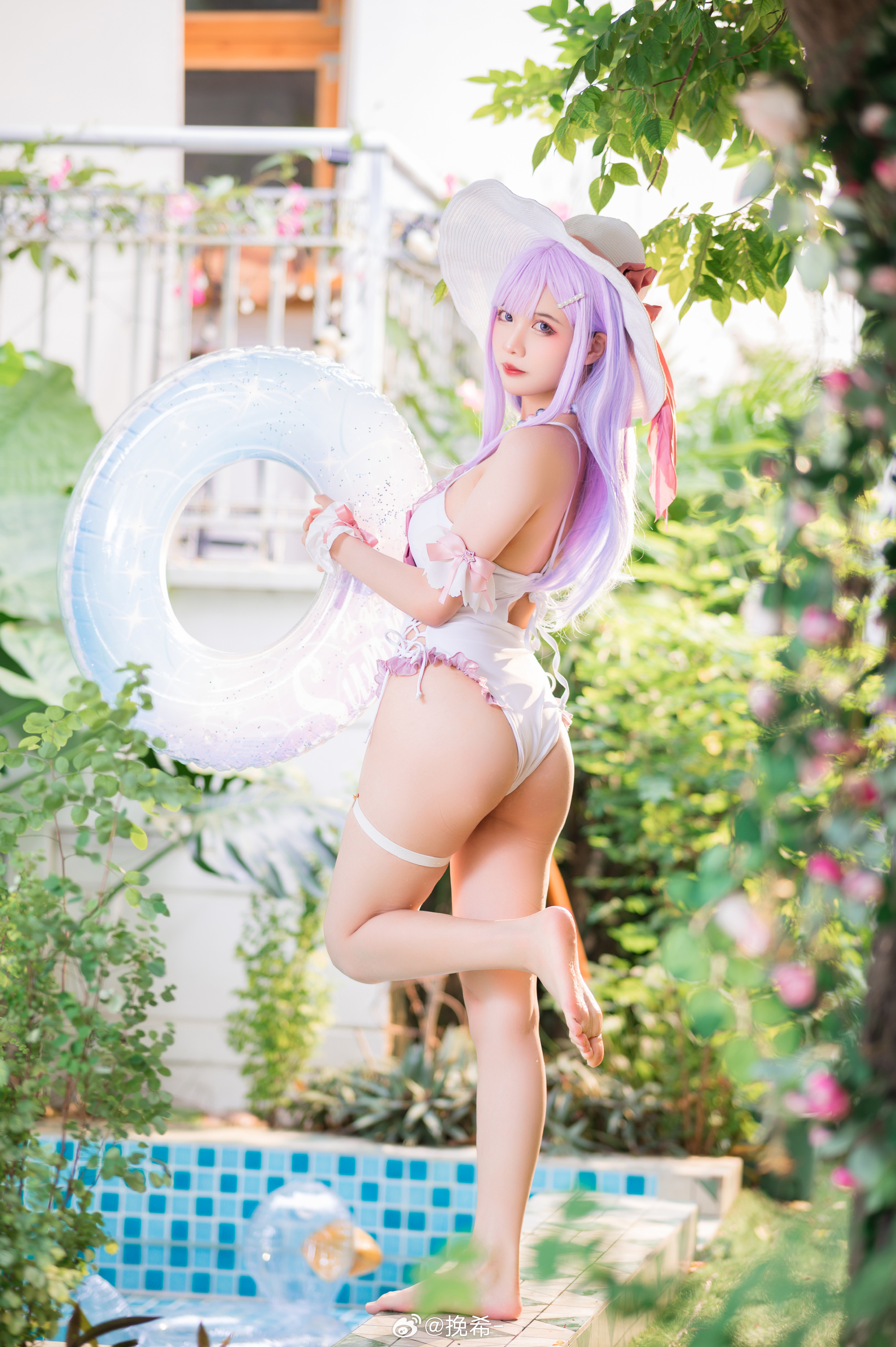 cosplay 碧蓝航线 普利茅斯·过场图泳装 @挽希- COSPLAY-第3张