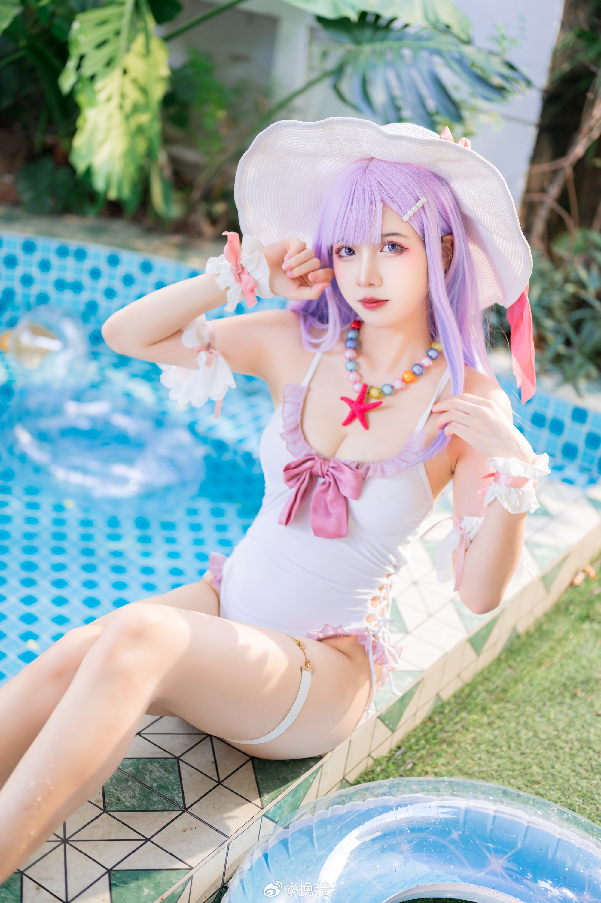 cosplay 碧蓝航线 普利茅斯·过场图泳装 @挽希- COSPLAY-第9张