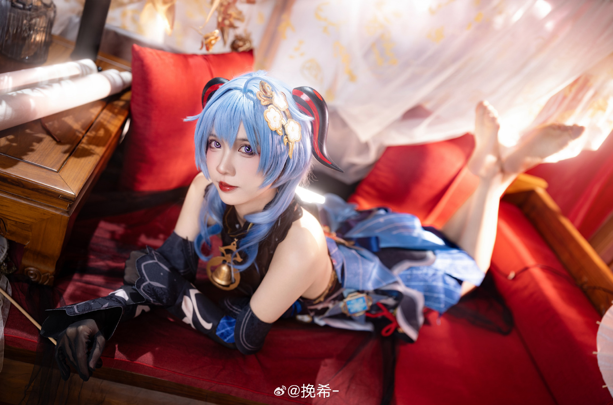 COSPLAY 甘雨 原神@挽希- COSPLAY-第12张