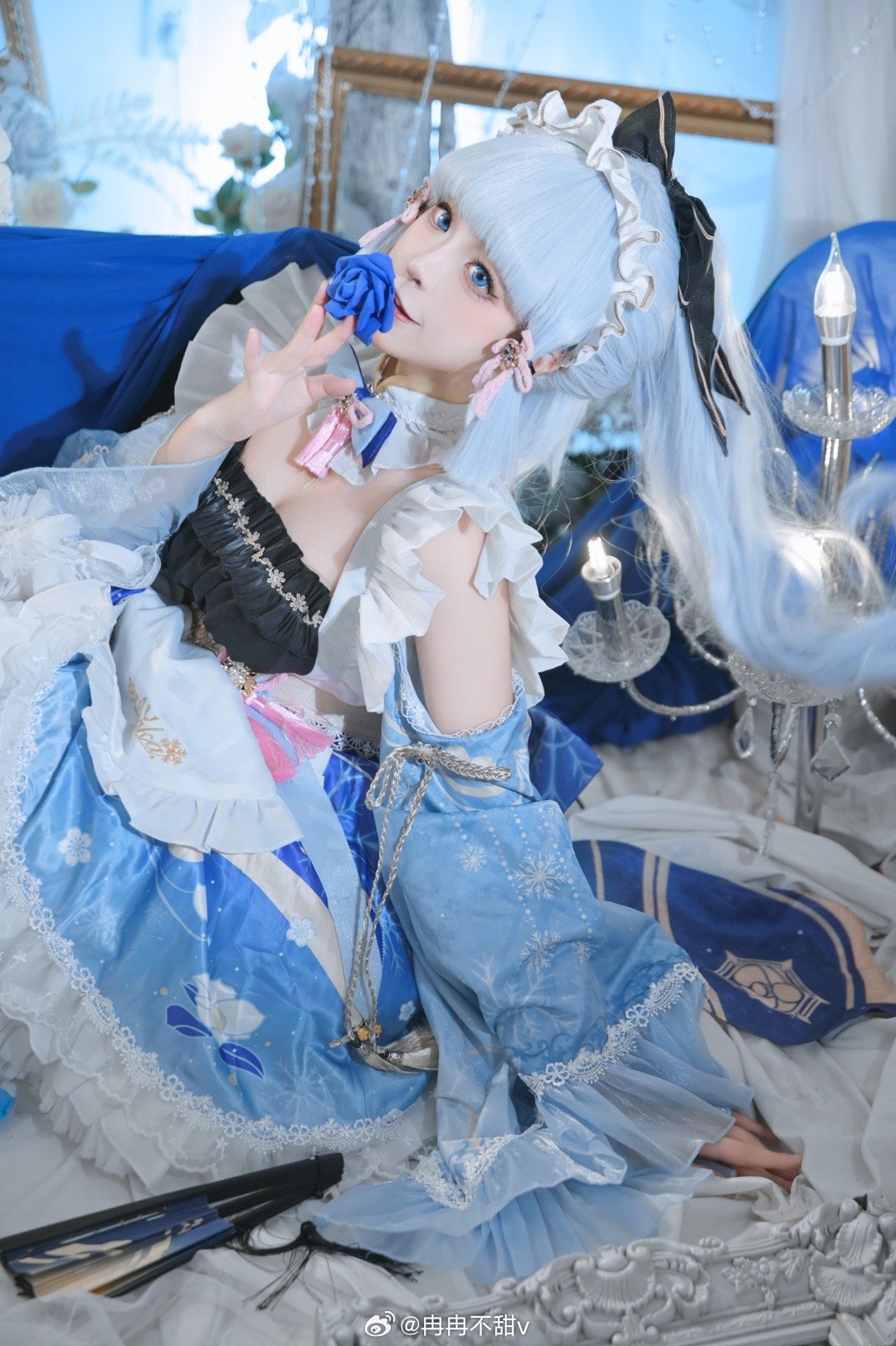 COSPLAY 旅行者，请好好的看着我～ 原神 绫华女仆@冉冉不甜v COSPLAY-第2张