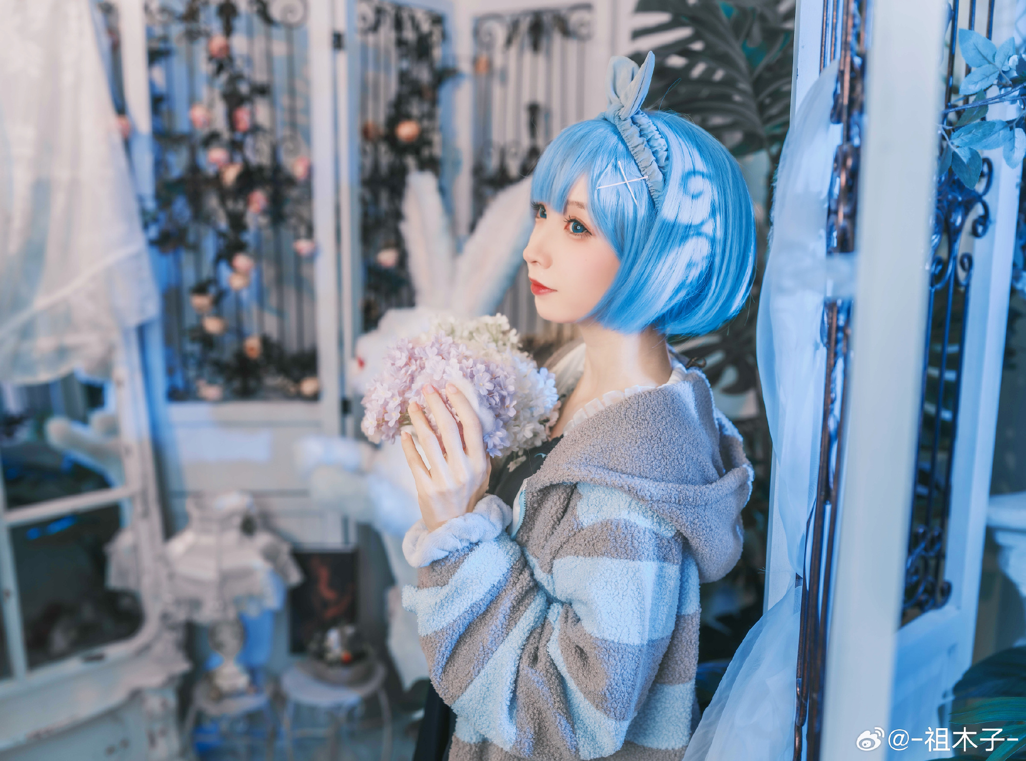 COSPLAY  RE0 🤍💙雷姆💙🤍@-祖木子- COSPLAY-第11张