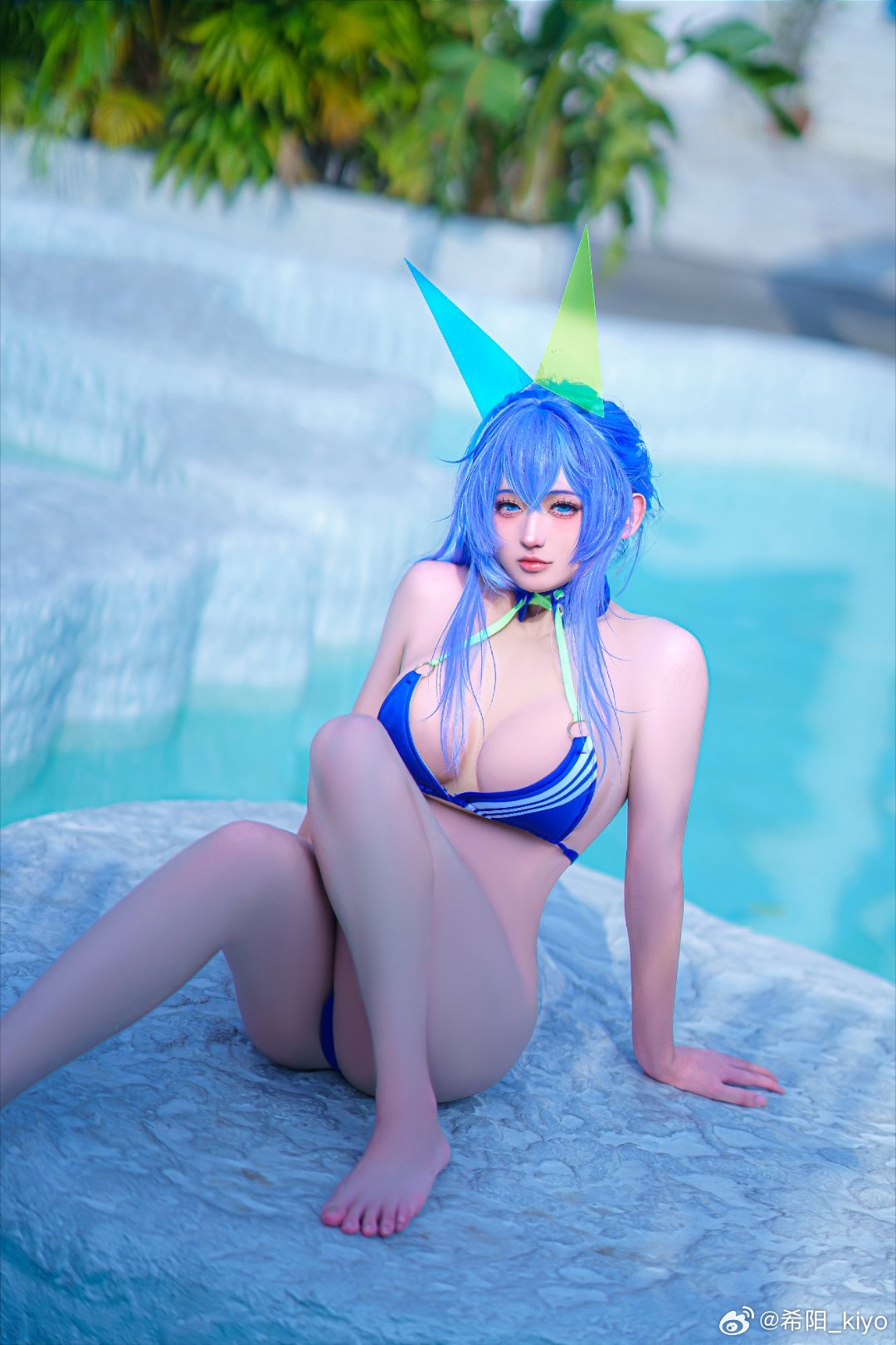 cosplay 好热啊一一盛夏的阳光真是到哪儿都毒…… 碧蓝航线 新泽西-盛夏的闲暇@希阳_kiyo