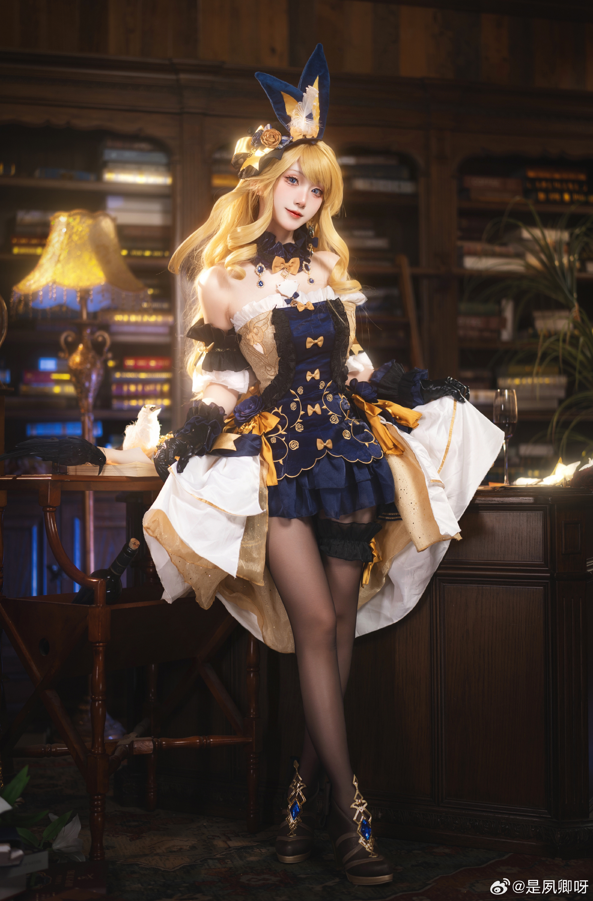 COSPLAY 原神 娜维娅兔兔装@是夙卿呀 COSPLAY-第2张