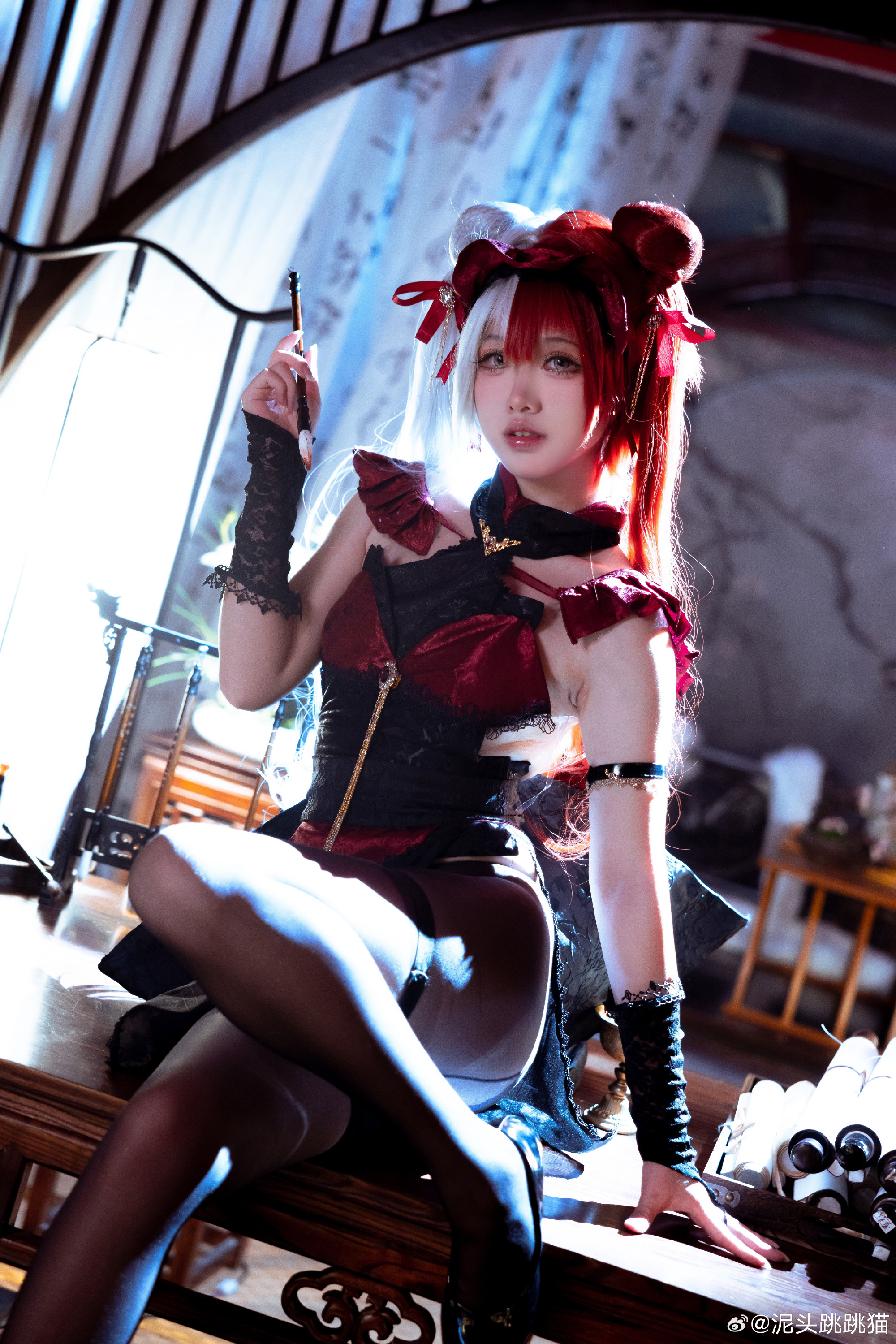COSPLAY  别摸了，别摸了，头发都要被你摸炸了啦。 碧蓝航线肇和·松戏梅@泥头跳跳猫 COSPLAY-第2张