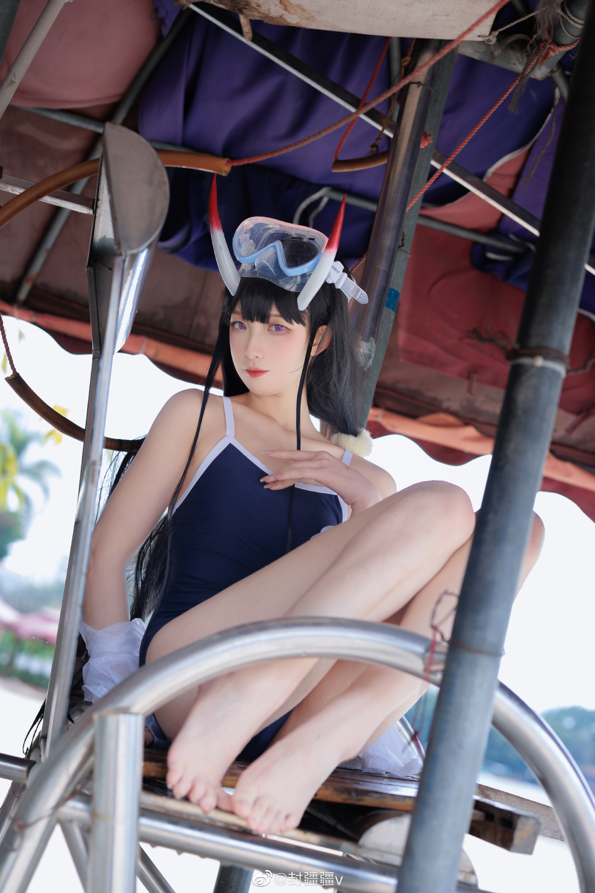 碧蓝航线 ??能代「阳光·沙滩·假日」泳装cos@封疆疆v